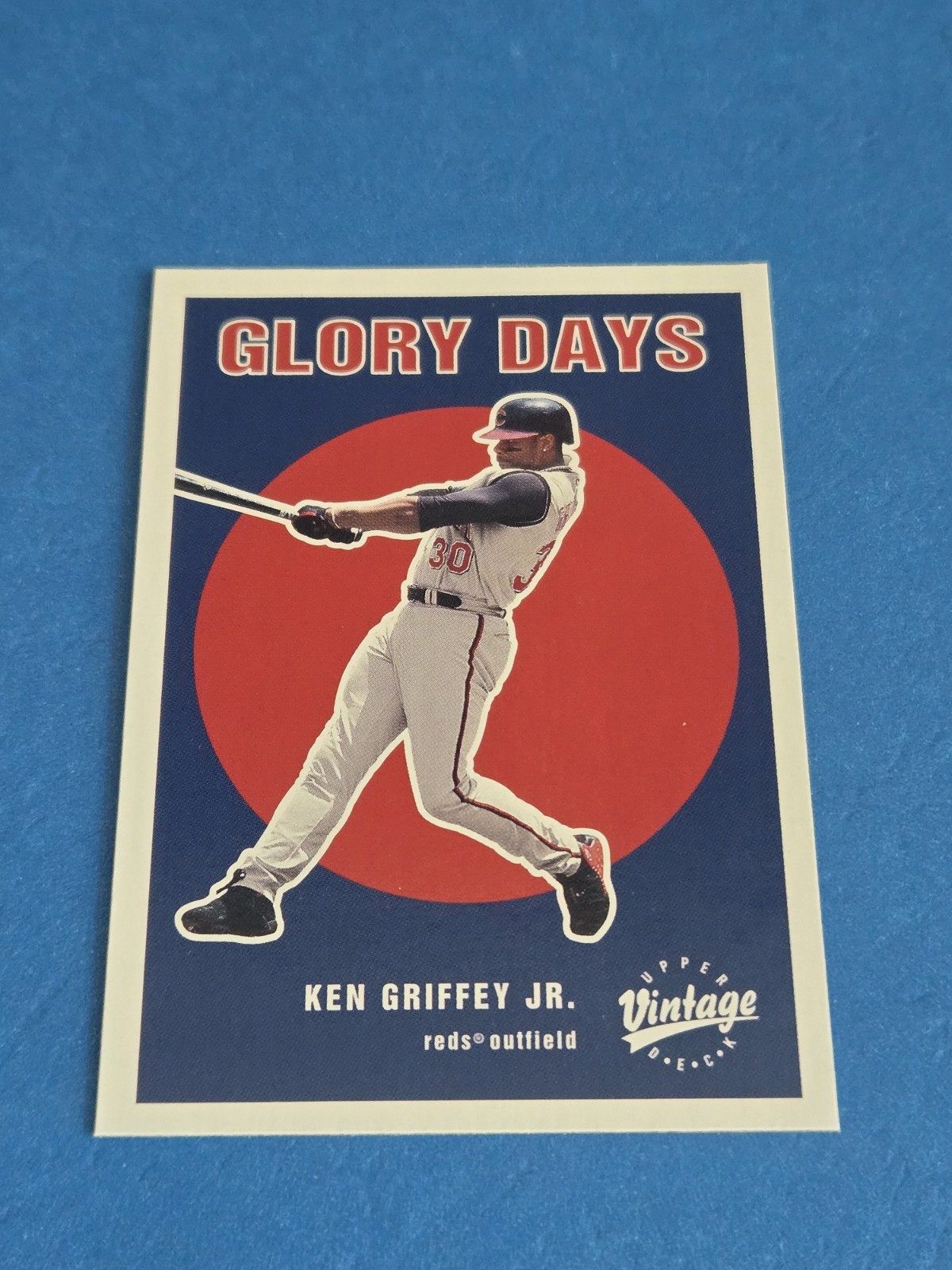 KEN GRIFFEY, JR. – 2001 UPPER DECK VINTAGE – GLORY DAYS INSERT CARD #G14