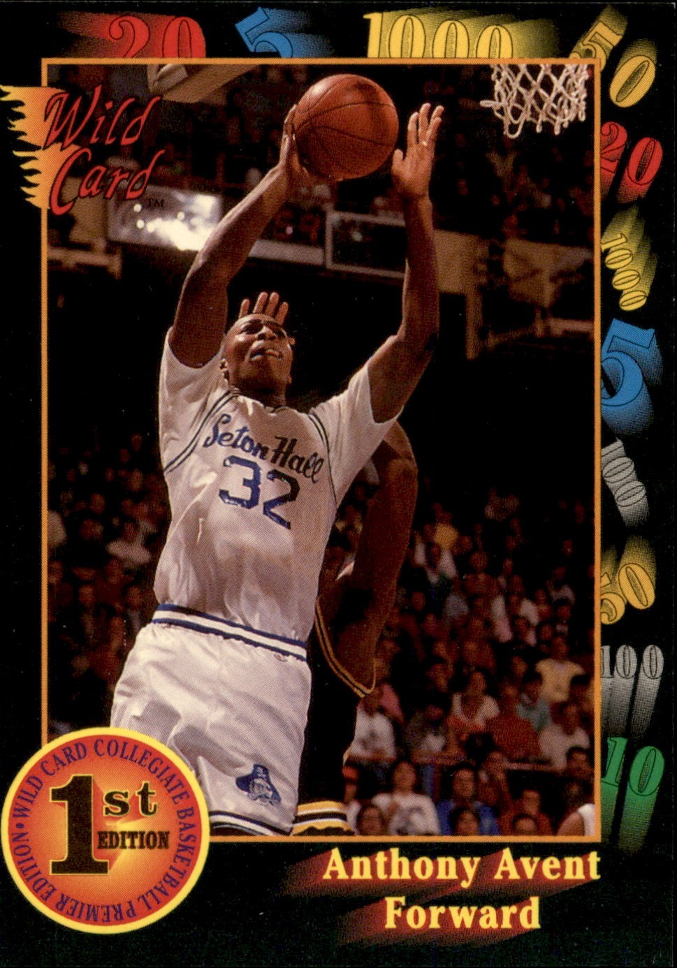 1991-92 Wild Card Anthony Avent #6 AAA Sports 1st Edition
