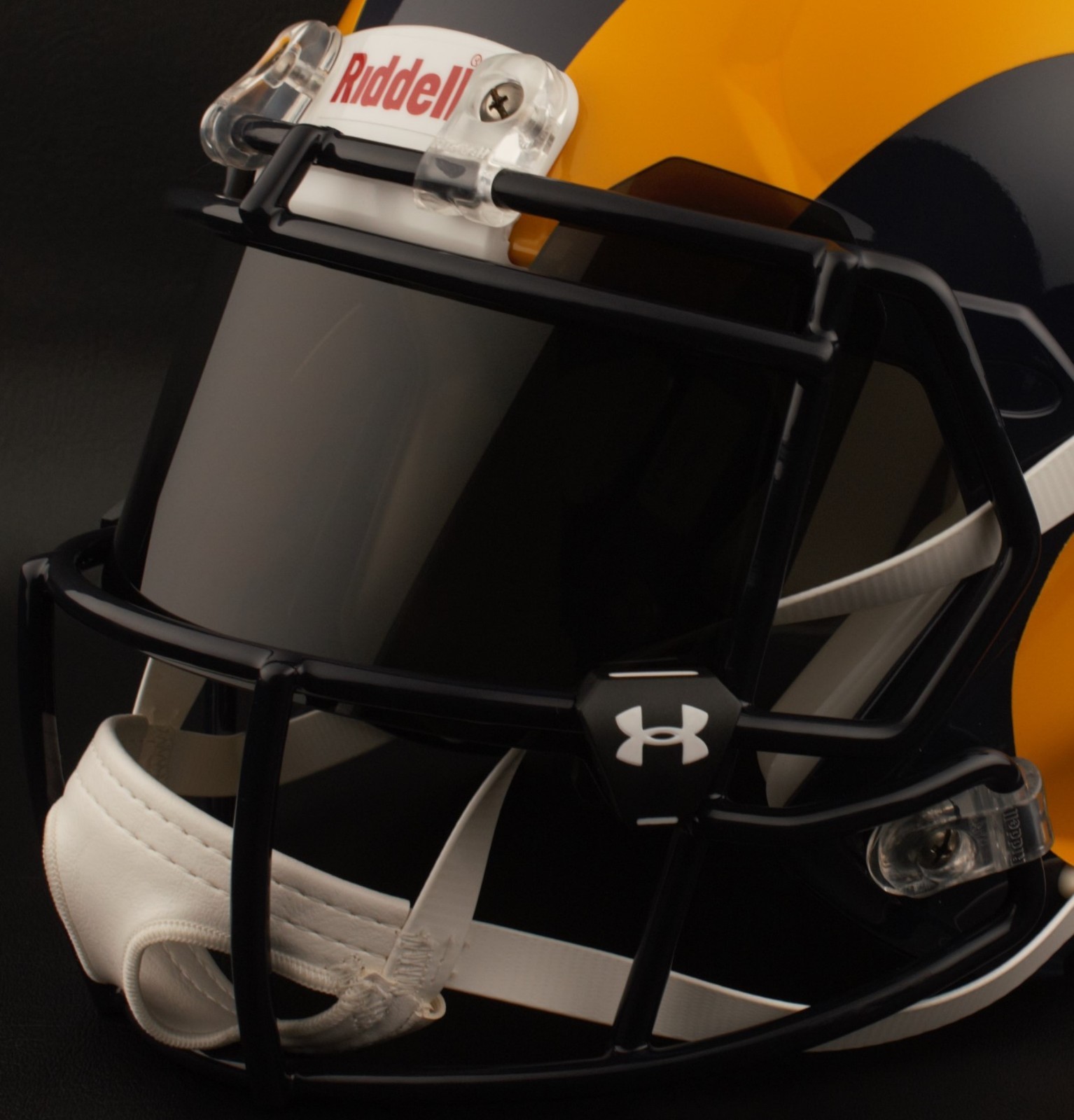 LOS ANGELES RAMS NFL Football Helmet with BLACK-TINT Visor / Eye Shield