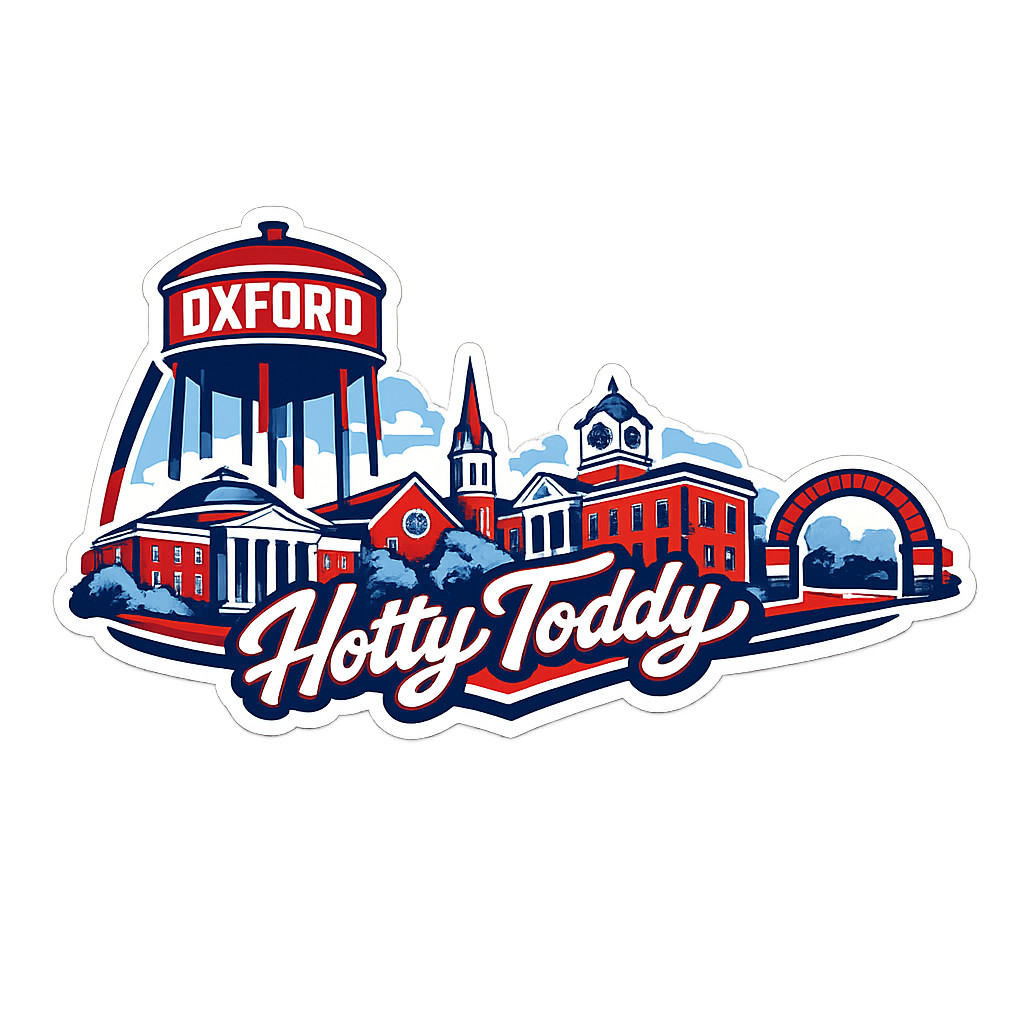 Ole Miss Oxford “Hotty Toddy” Custom Sticker