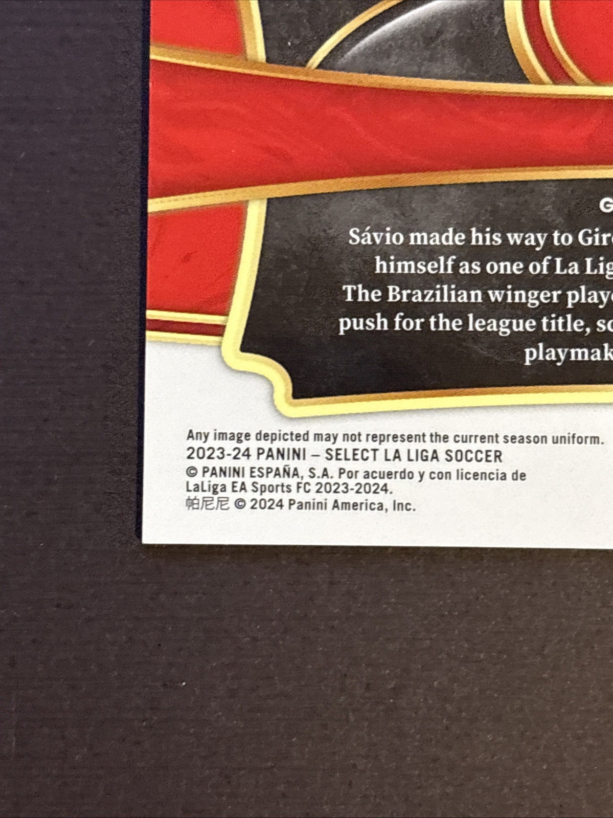 2023-24 Panini Select La Liga – Field Level Savio #241 Zebra Prizm /25 SSP