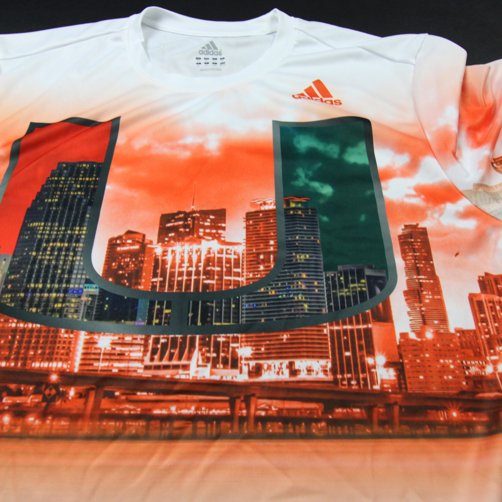 Miami Hurricanes adidas Short Sleeve Shirt Men’s Multiple Sizes