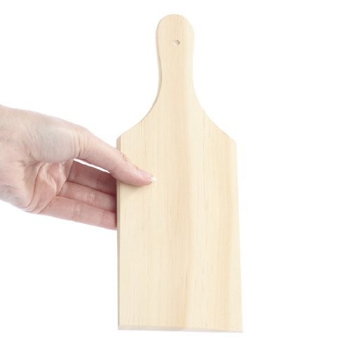 Package of 4 Unfinished Wooden Mini Cutting 9 Inch, Pine Wood