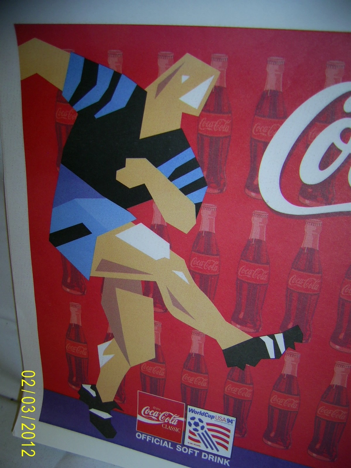 Coca Cola Paper Tray Liners from 1994 World Cup in Dallas, 20 pcs