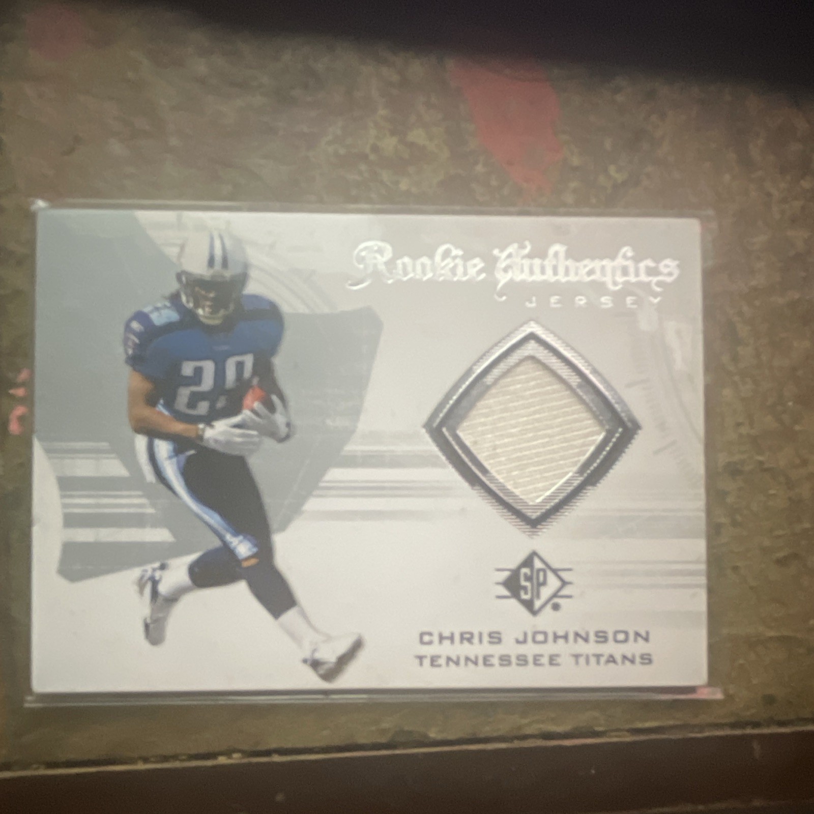 Upper Deck 2008 SP Chris Johnson Rookie Authentics Jersey RA-13 Titans NFL