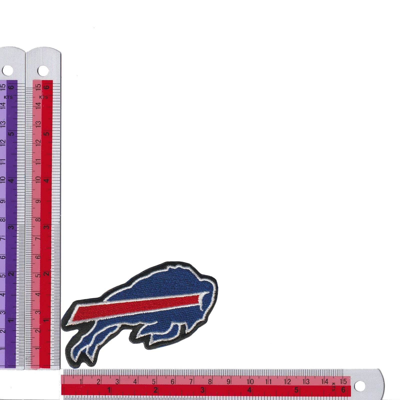 Wholesale Buffalo Bills Nation Logo Size 3.2 in x 1.8 in Sew Iron on Patches