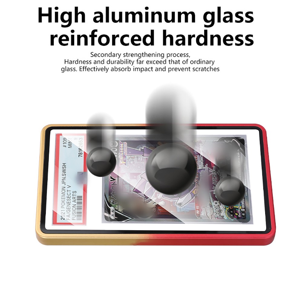 1-20X Magnetic Slab Case Protector For PSA Graded Cards Stackable Metal Bumper