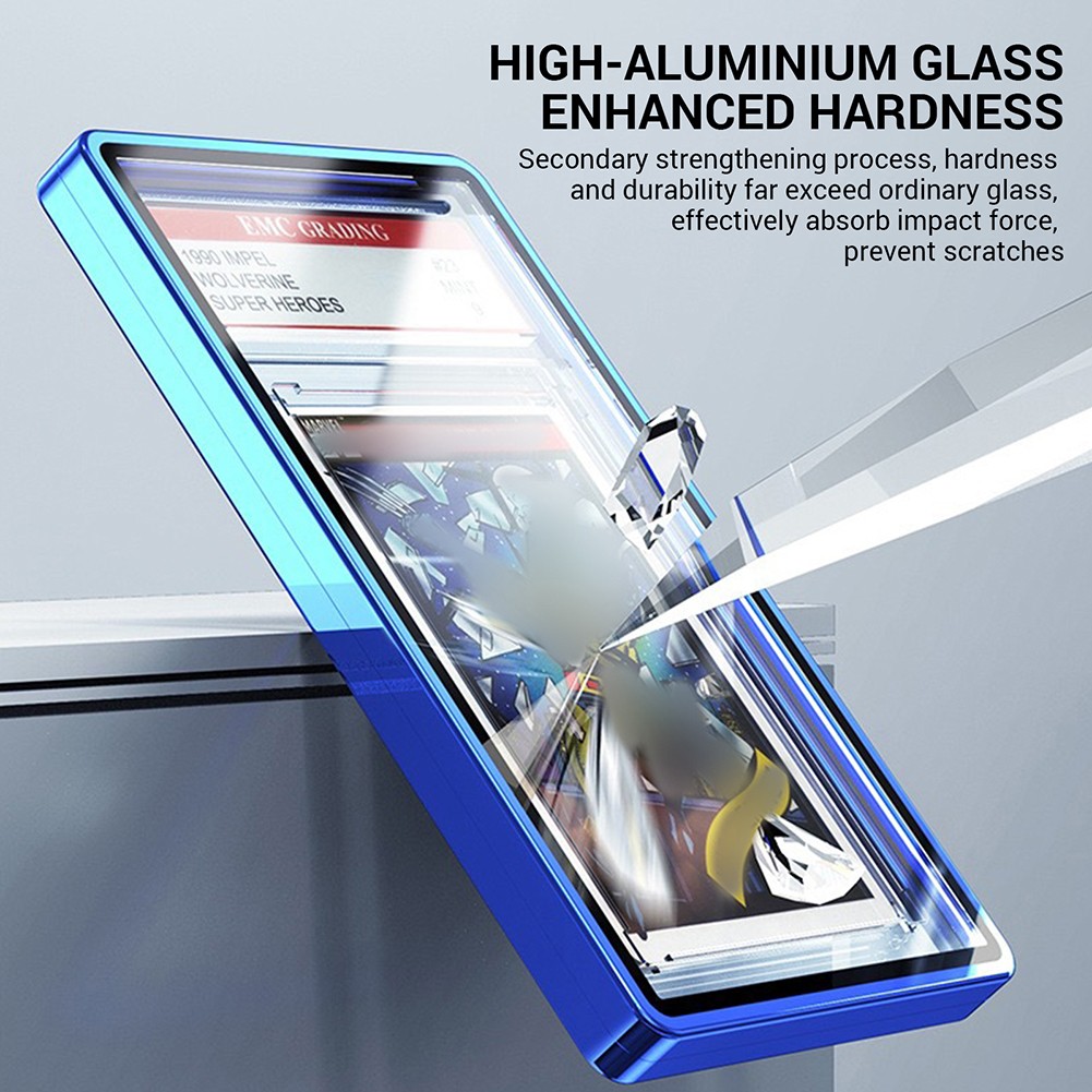 1-10PCS Magnetic Slab Case Protector For BGS Graded Cards Stackable Metal Bumper