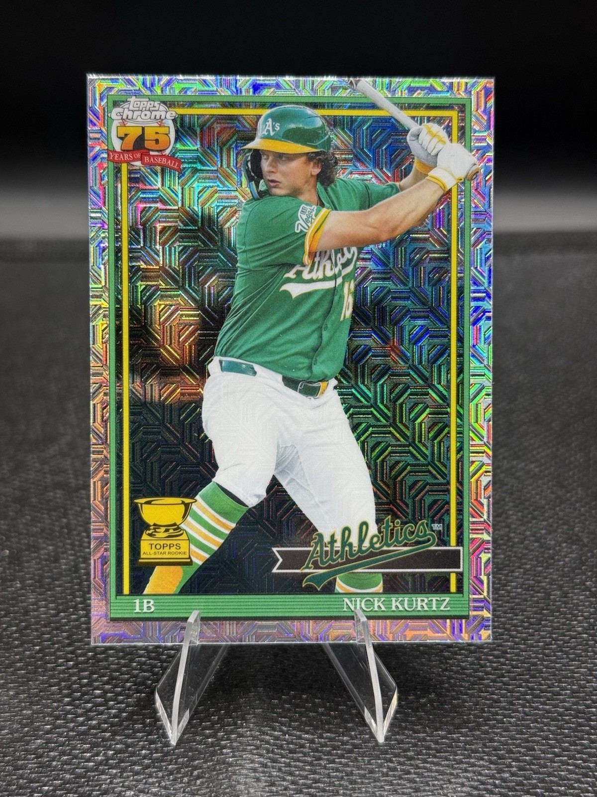 2026 Topps Series 2 NICK KURTZ Chrome Silver Pack Mojo #91C2-50 Athletics