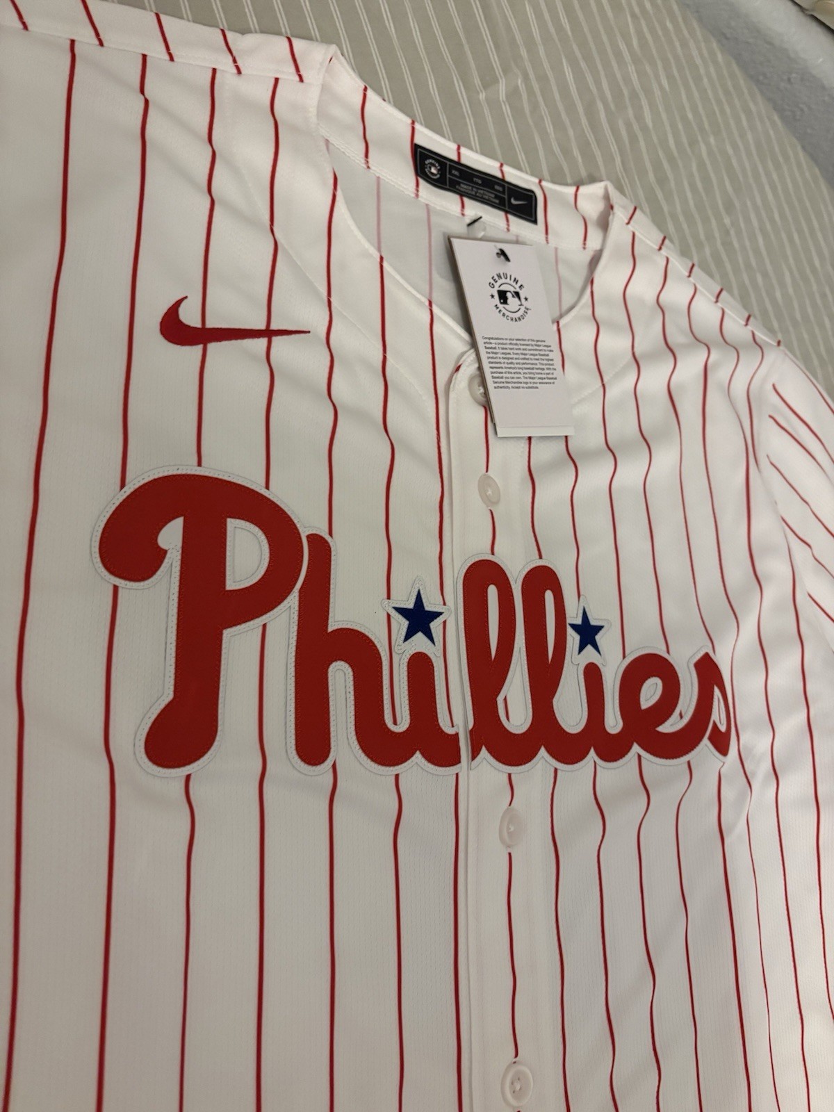 Official Nike Philadelphia Phillies Harper #3 Jersey Men’s XXL White MLB $175