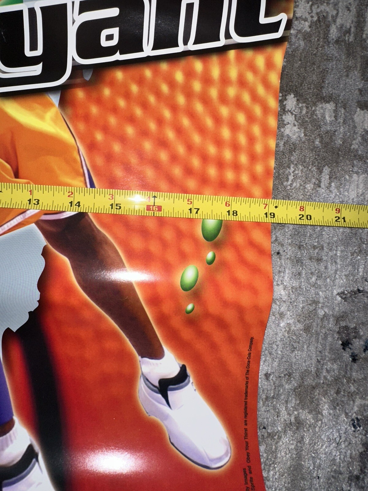 Kobe Byrant Los Angeles Lakers NBA Sprite 2002 Poster