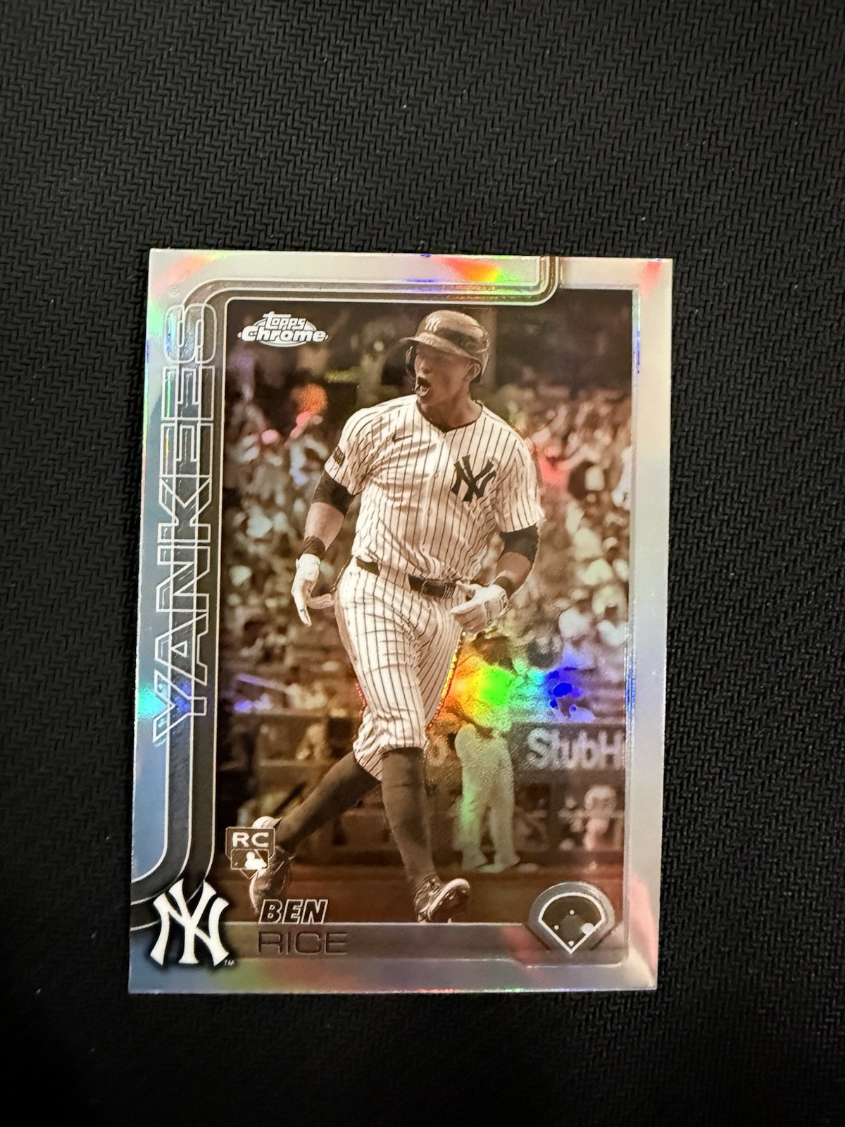 2025 Topps Chrome – Ben Rice #139 Sepia Refractor (RC)
