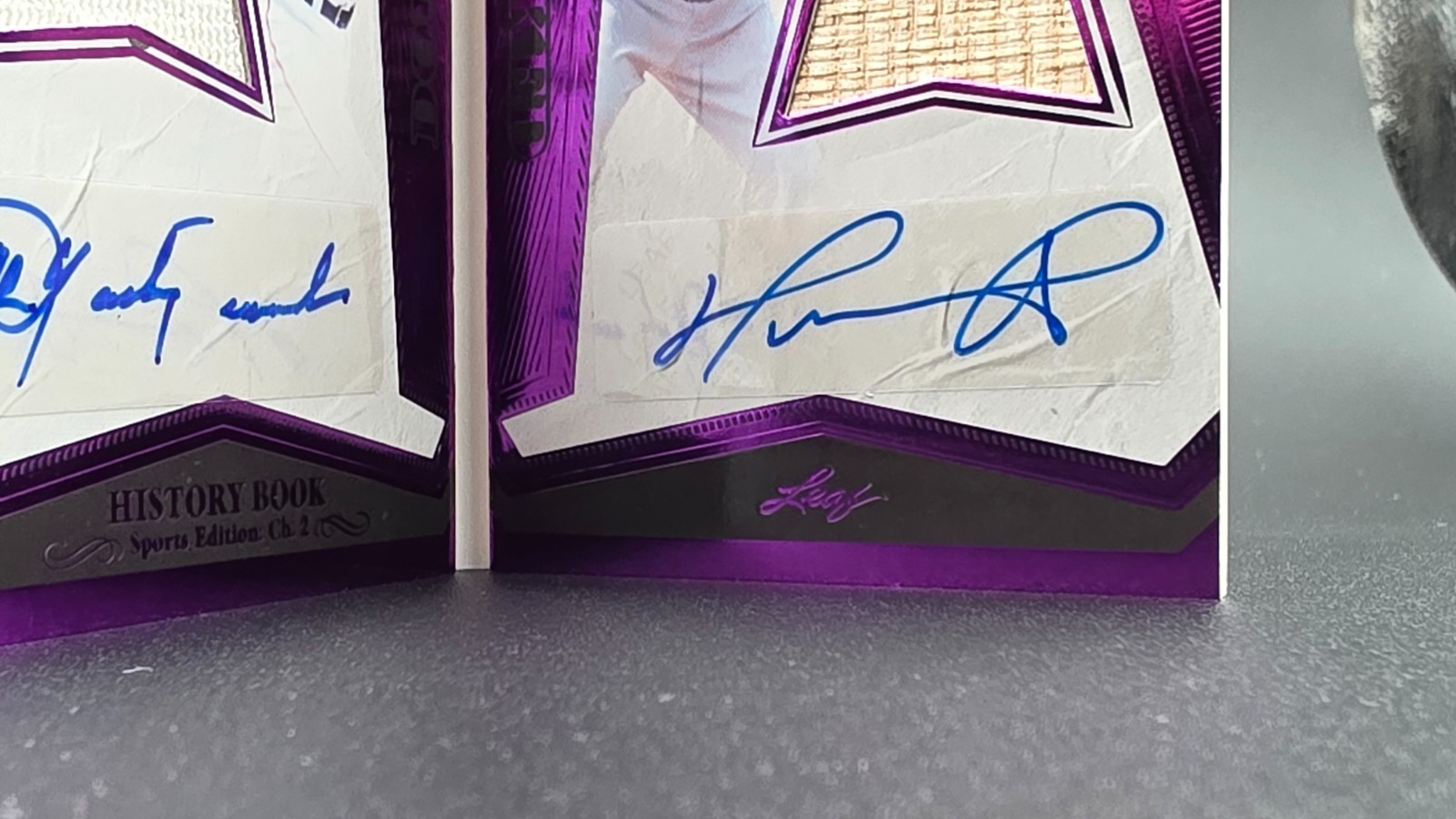 🔥 2025 Leaf History Book YAZ/ORTIZ Dual AUTO #1/8 PURPLE SSP 💎 Red Sox LEGENDS