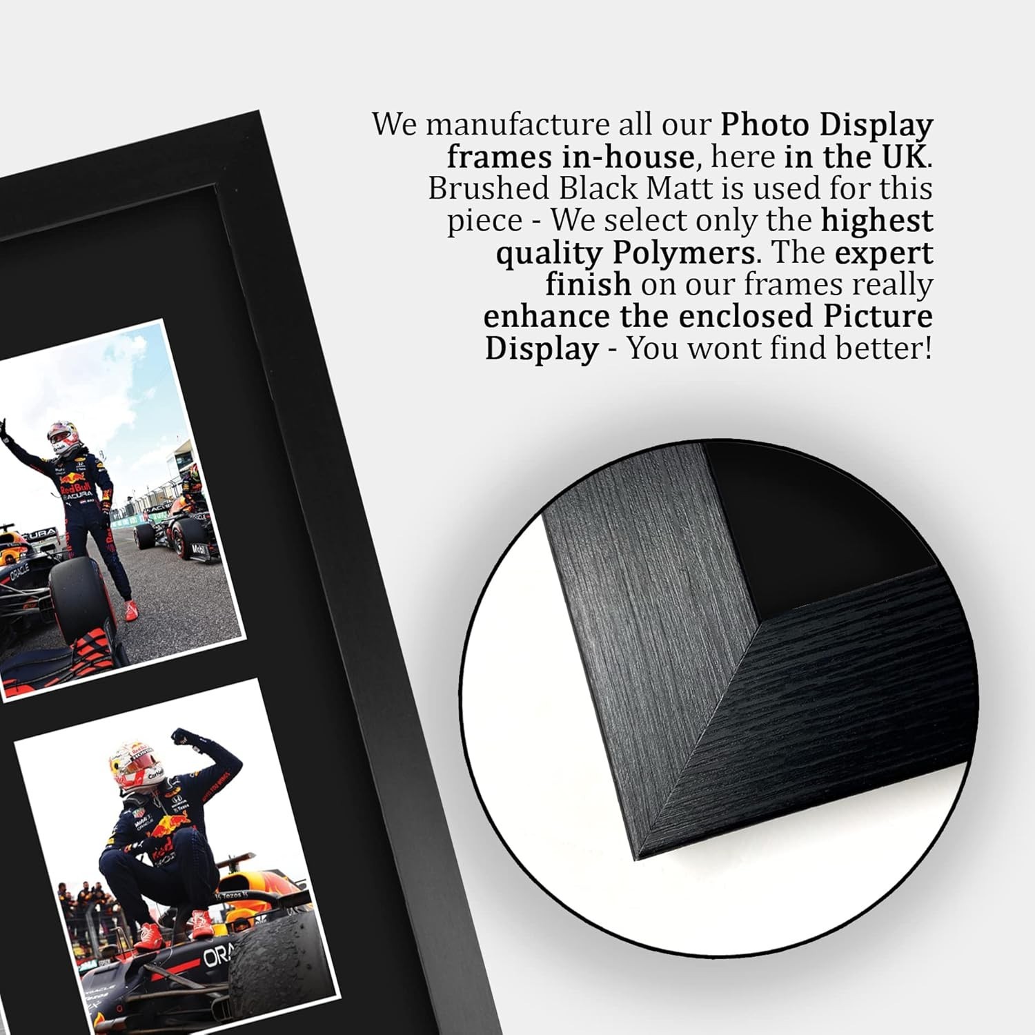 Authentic Max Verstappen Autograph Display – 16″x12″