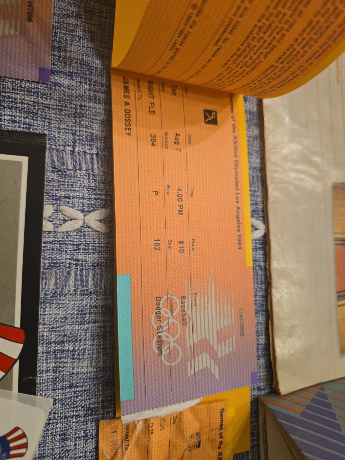 Huge 1984 Los Angeles Summer Olympics Memorabilia Lot – Official Handbook &…