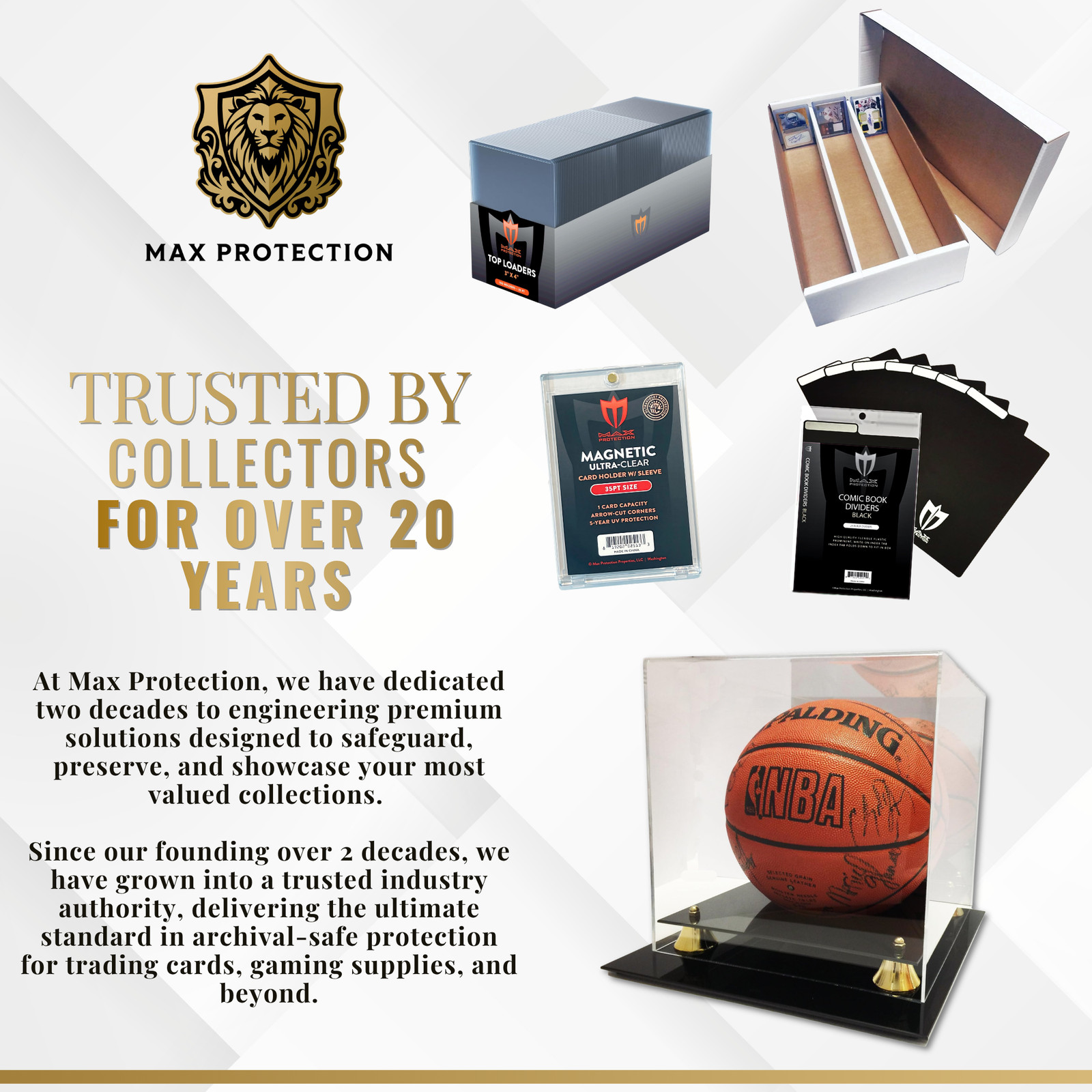 Deluxe UV Protected Full Size Basketball Display Case w/ Mirror Back
