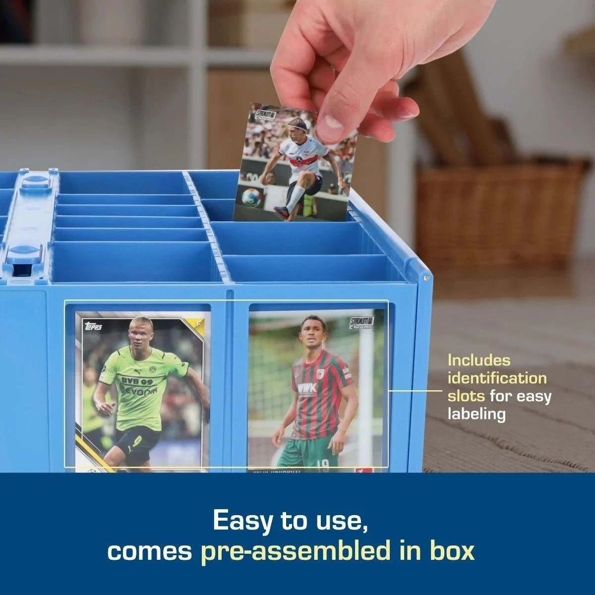 Collectible Card Bin Hold Trading Gaming Toploaders Magnetic / Deck 3200 BCW Box