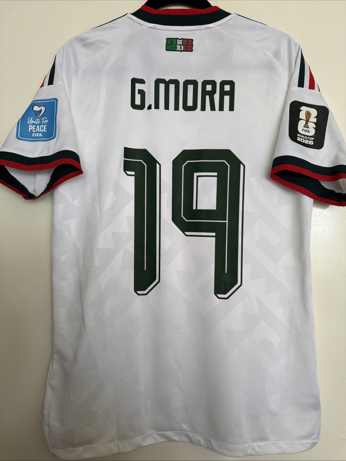 Gilberto Mora #19 Mens MEDIUM Mexico AUTHENTIC KitRoom Jersey Match Prepared