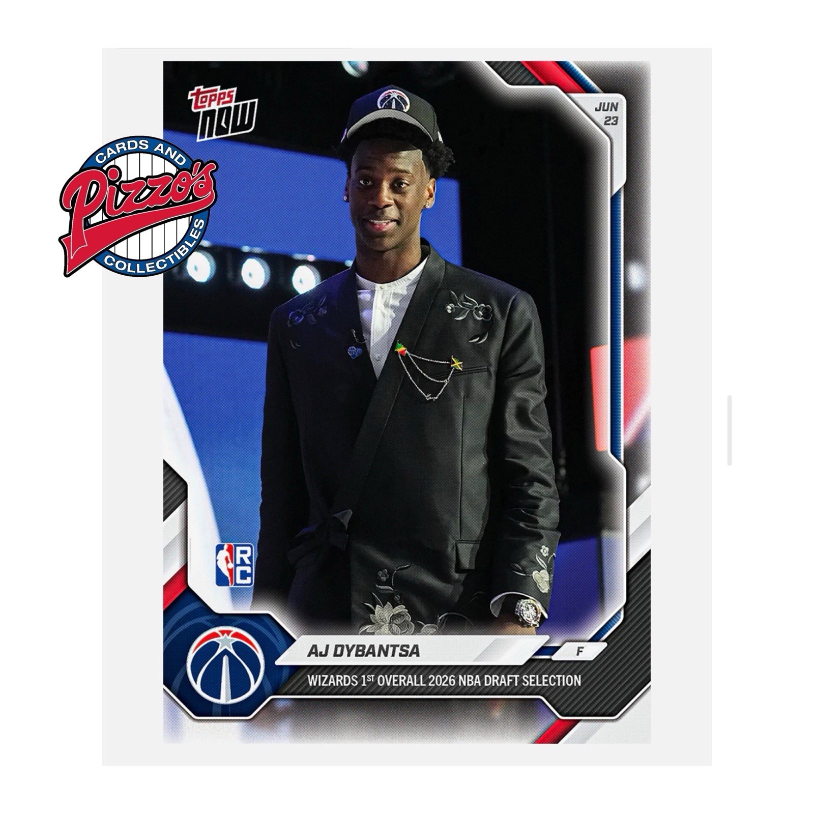 AJ Dybantsa RC Draft Wizards 2025-26 NBA Topps NOW Card ADYB Presale