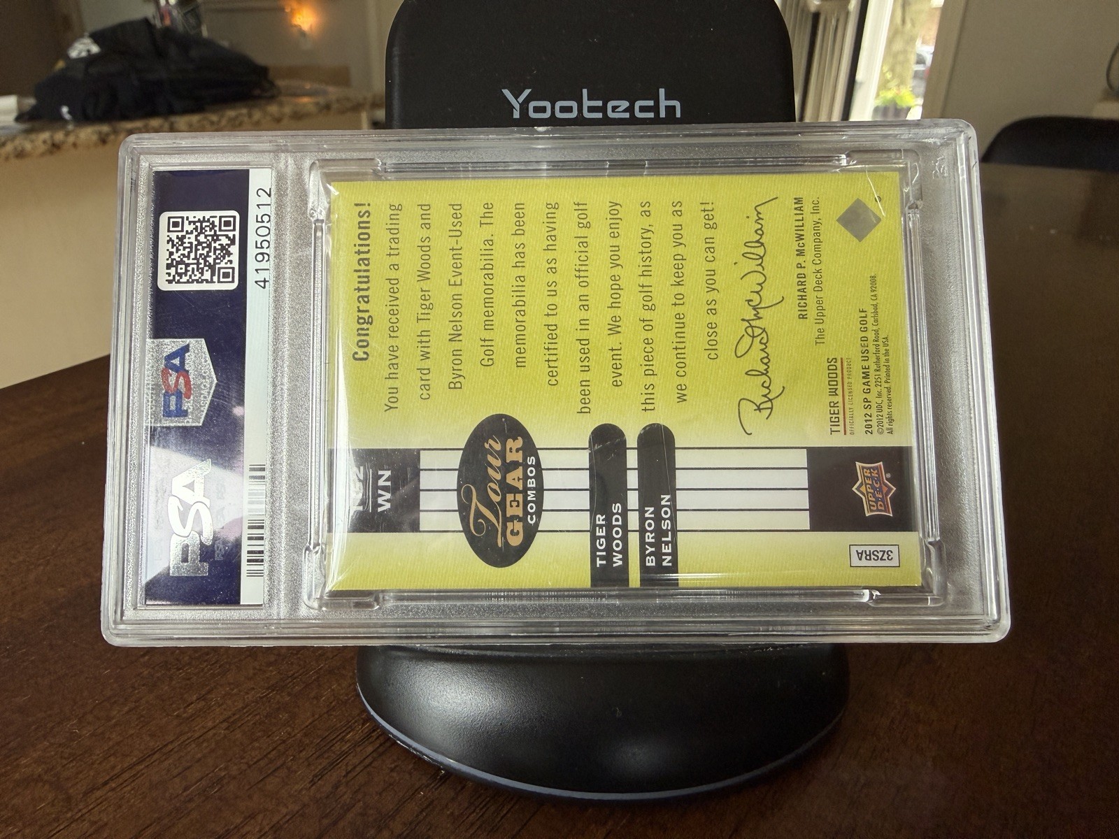 2012 Upper Deck SP Game Used Tiger Woods-Byron Nelson Patch #TG2-WN POP 6
