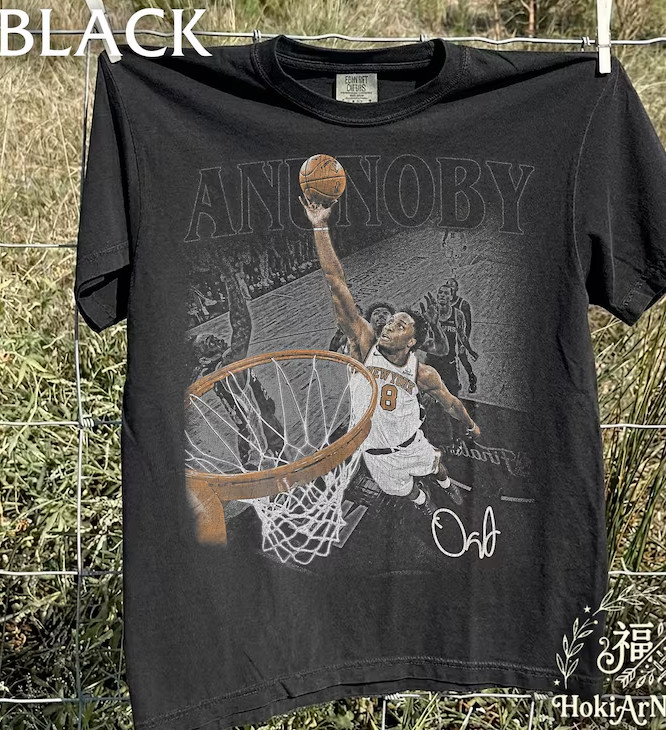 The Hand Of OG Anunoby Basketball black color T Shirt reprint VK13699