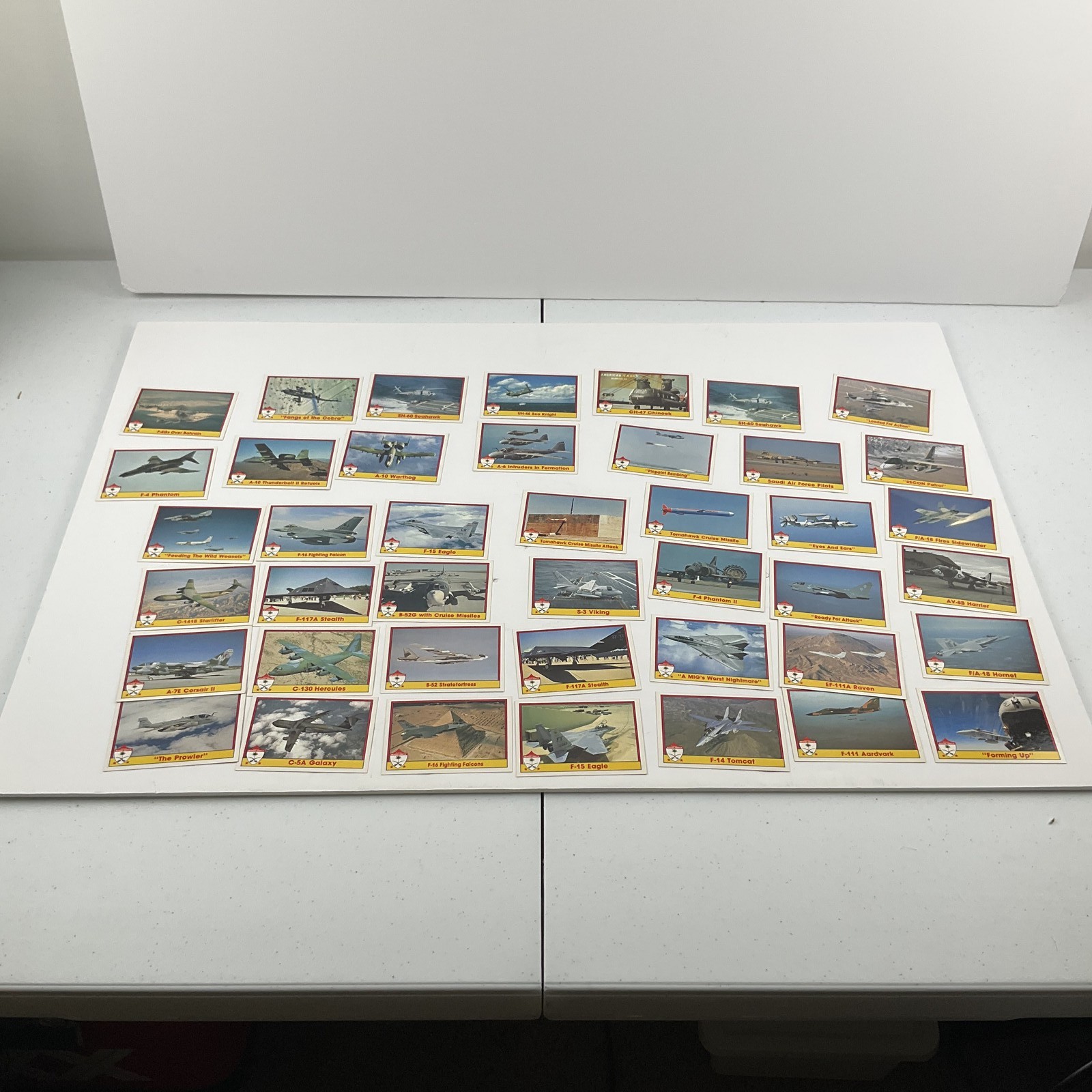 1991 Pacific Operation Desert Shield Military Aircraft Trading Cards Lot 44