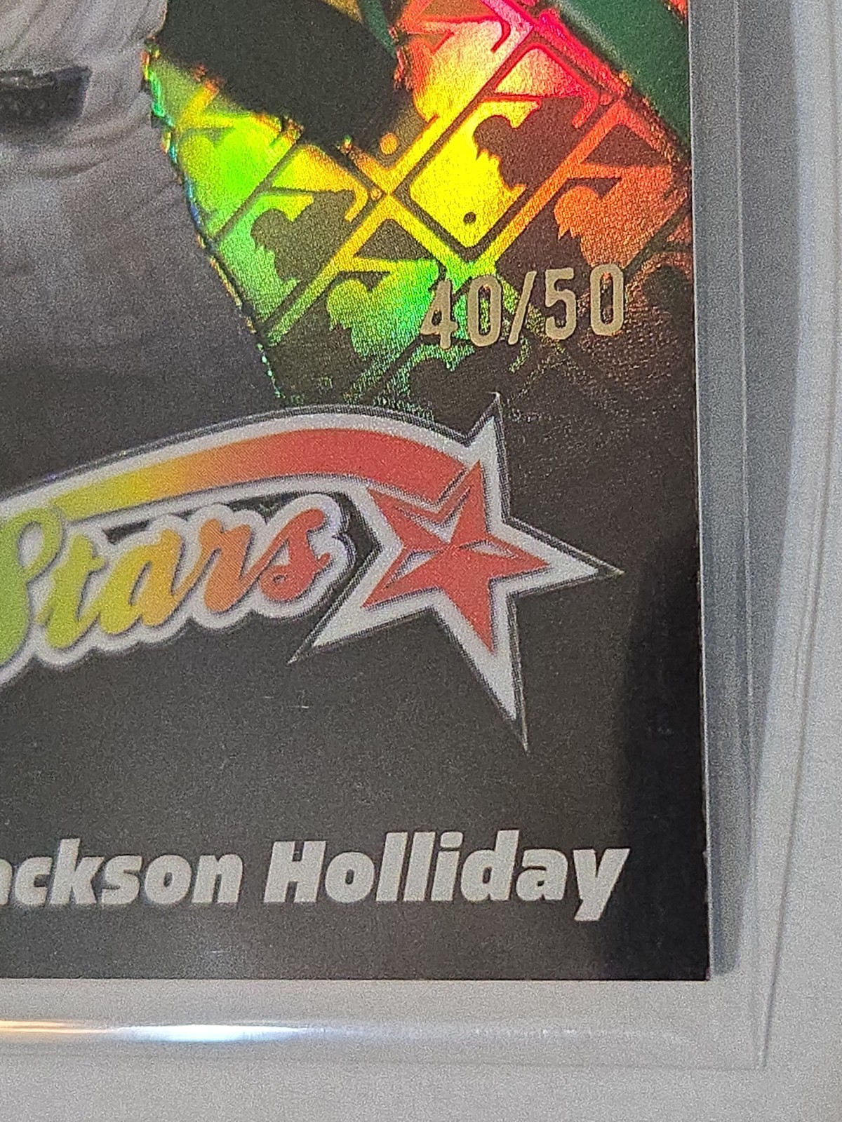 2025 Topps Chrome Logofractor – Future Stars Jackson Holliday #FS-1 Gold 40/50