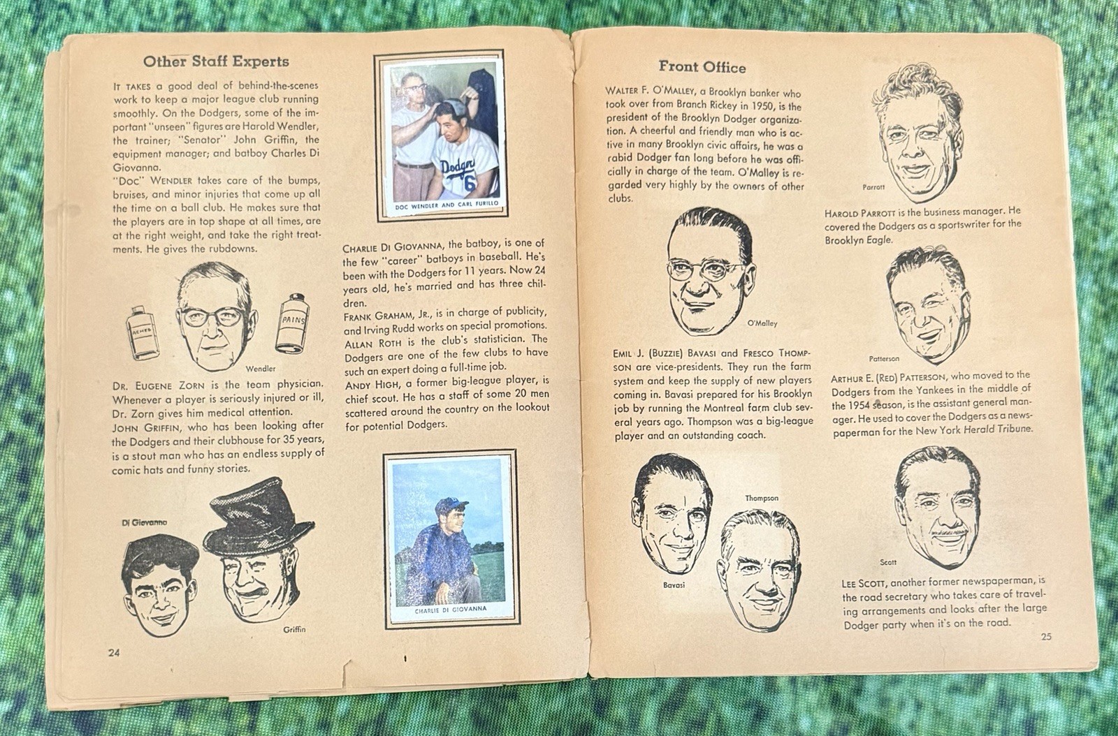 1955 Brooklyn Dodgers Golden Stamp Book + 1957 Brooklyn Dodger 1957 Yearbook