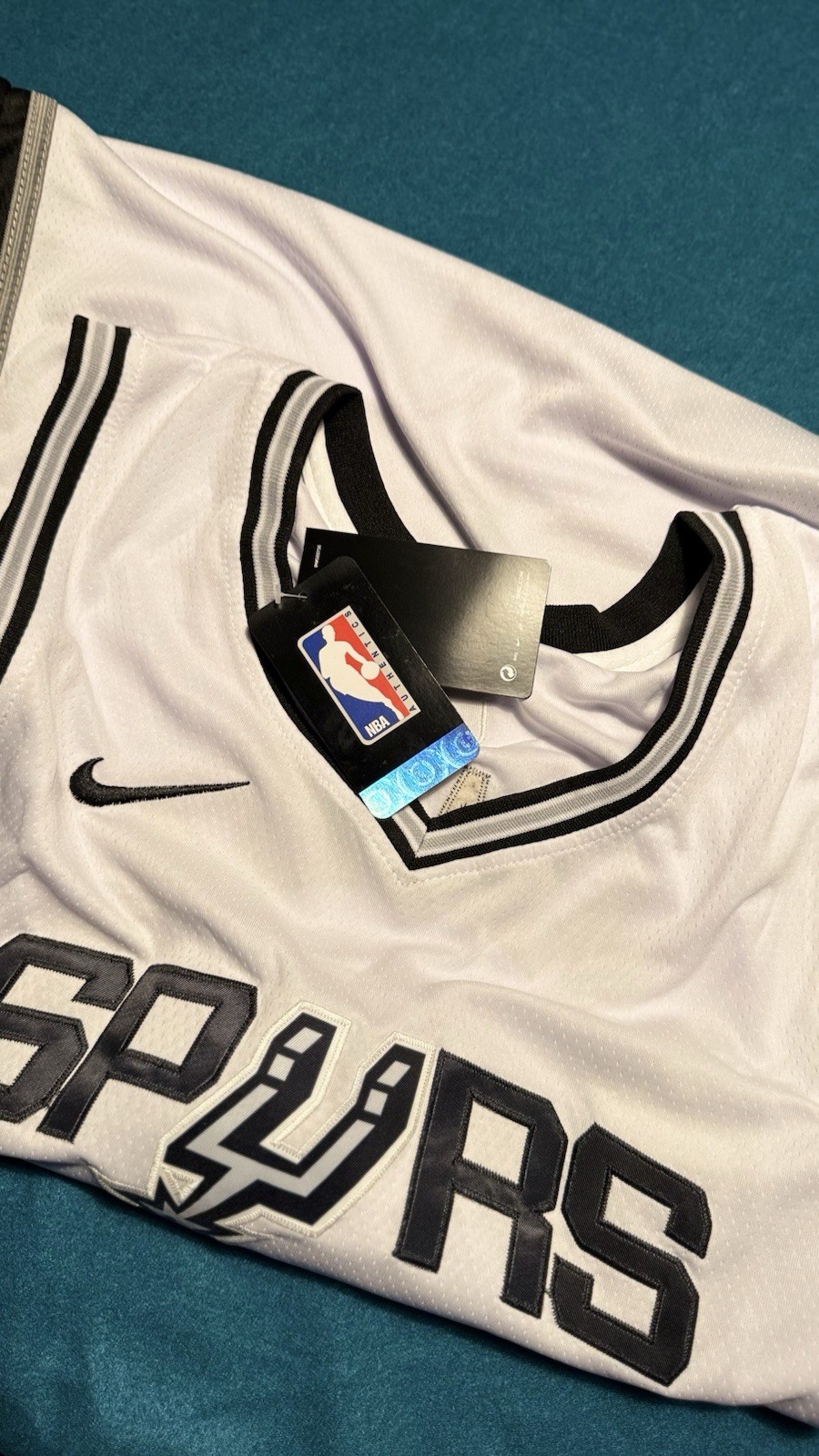 Nike NBA San Antonio Spurs Victor Wembanyama #1 Swingman Jersey White 52
