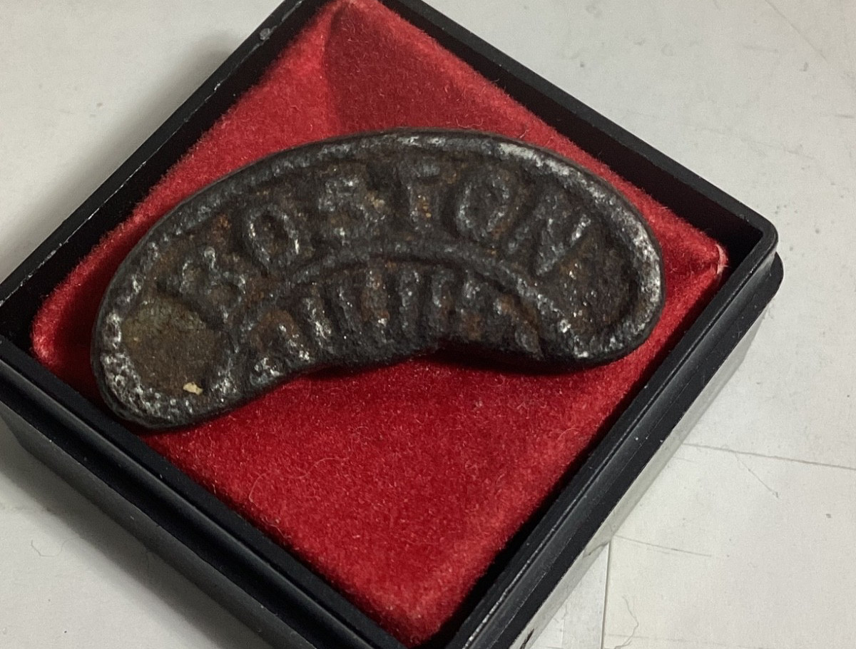 Boston Bean Antique Pin 1800s 1900s pre World War Beautiful Piece of HISTORY 1/1