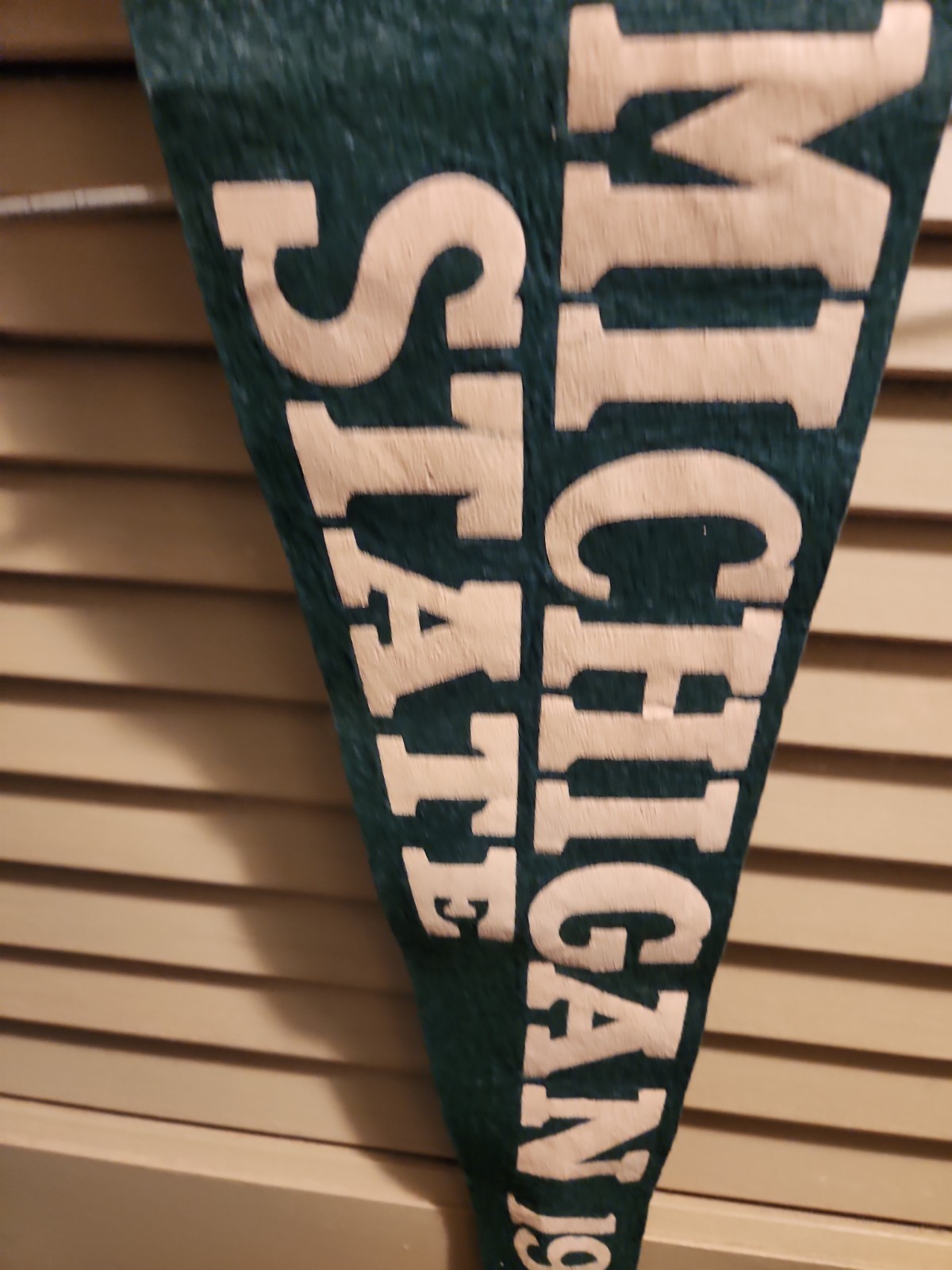 Vtg 56 Michigan State Felt Rose BOWL Pennant 24″ Spartans Football