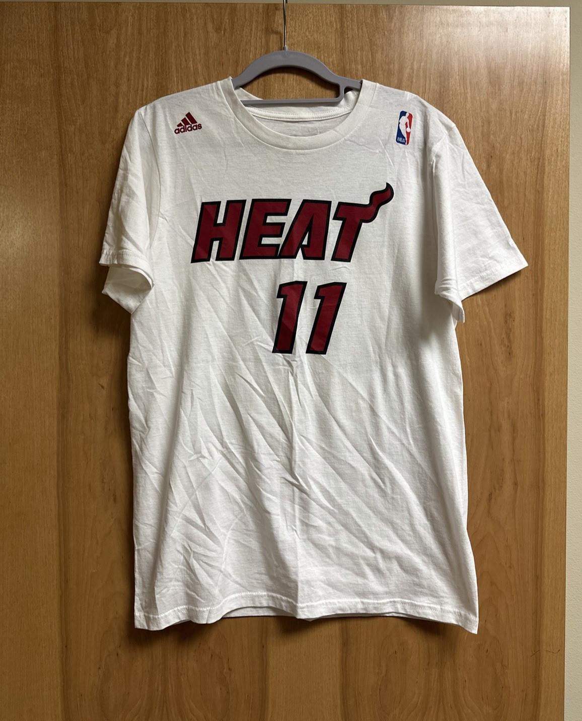 Chris Andersen Birdman Miami Heat Adidas T Shirt Mens M White NBA #11