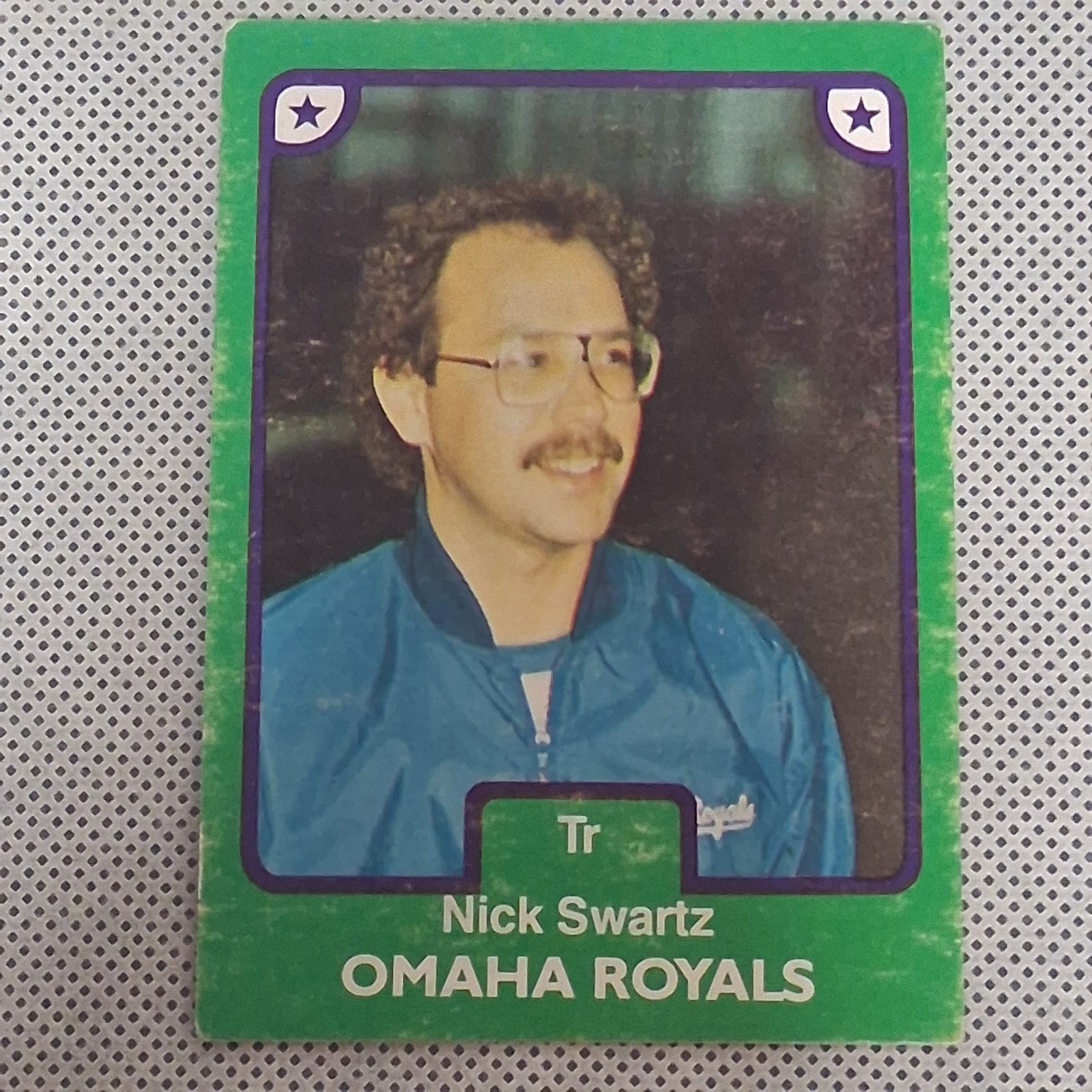 1984 TCMA Ltd #7 Nick Swartz Trainer Omaha Royals AAA Minor Leauge Baseball Card