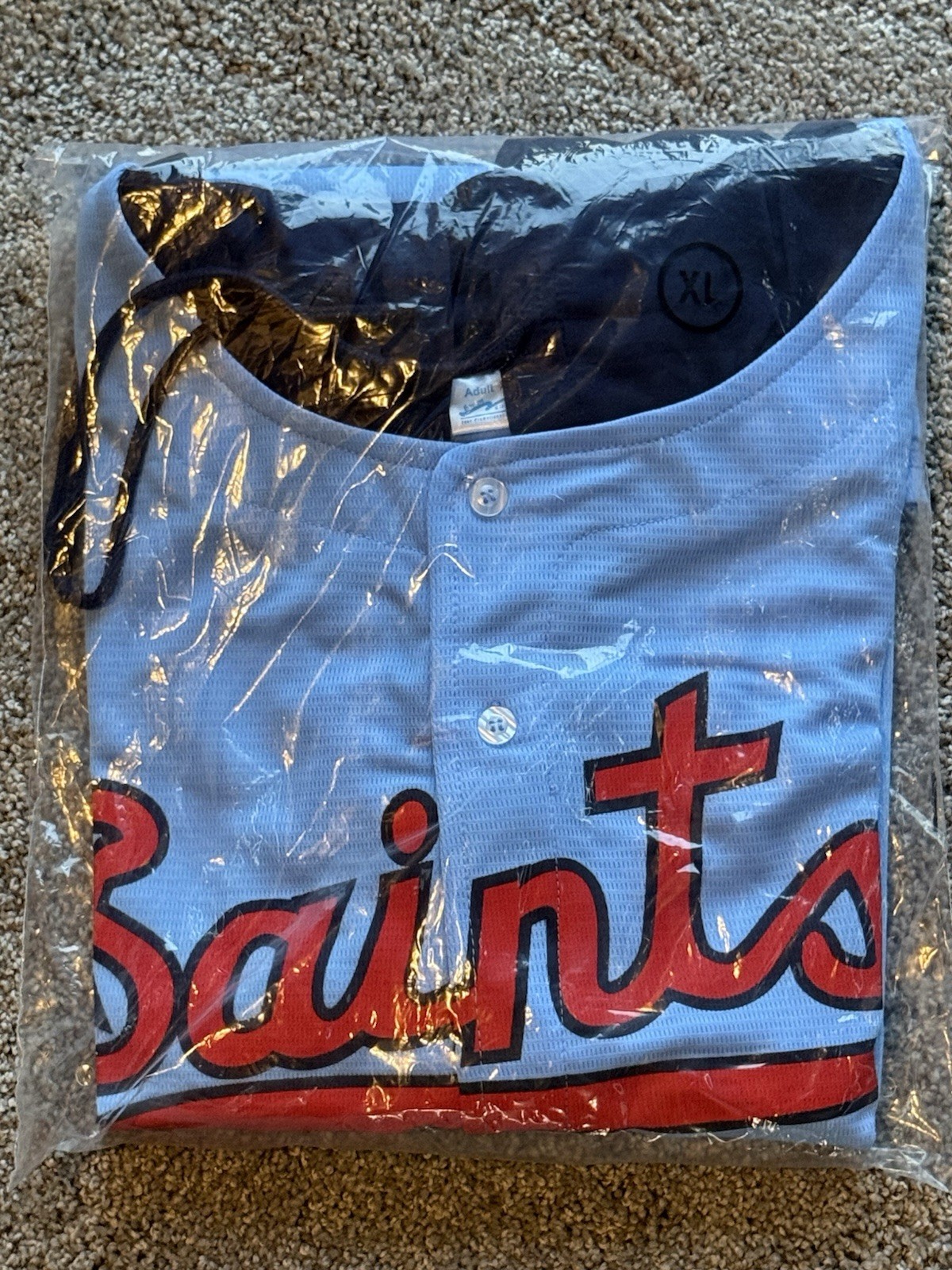 2026 St. Paul SAINTS SGA BLUE JERSEY HOODIE Minnesota Twins Saint EXTRA LARGE XL