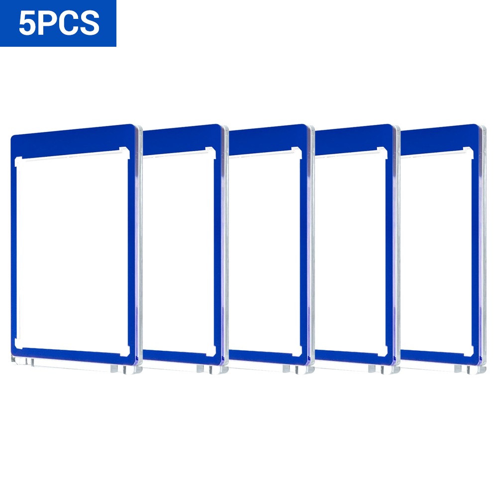35PT Colorful Magnetic Sports Card Holders UV Protection Hard Case 5/10 Pack