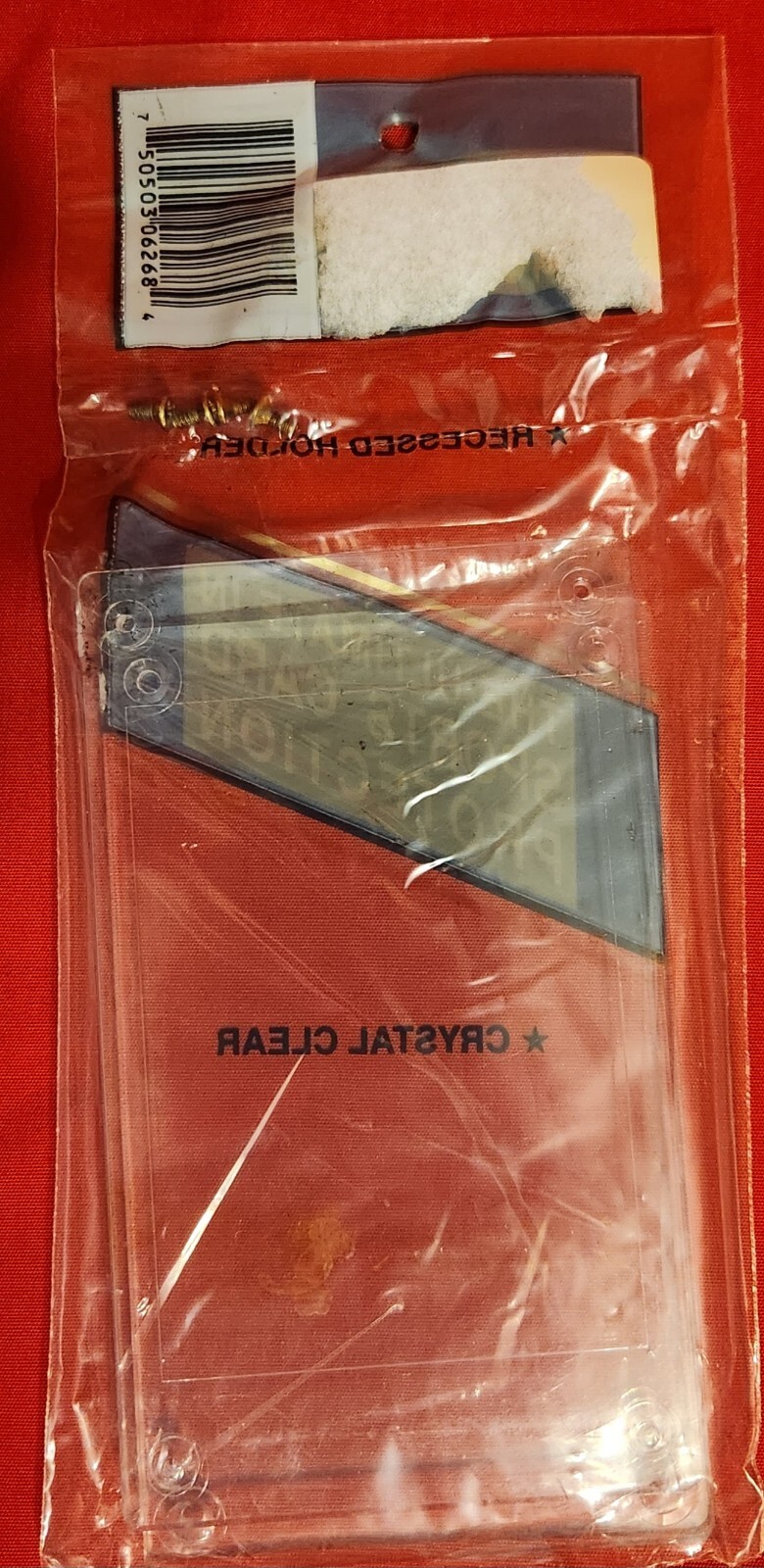 Squeeze-Safe Ultimate Protection 4 Screw Recessed Card Holder Crystal Clear