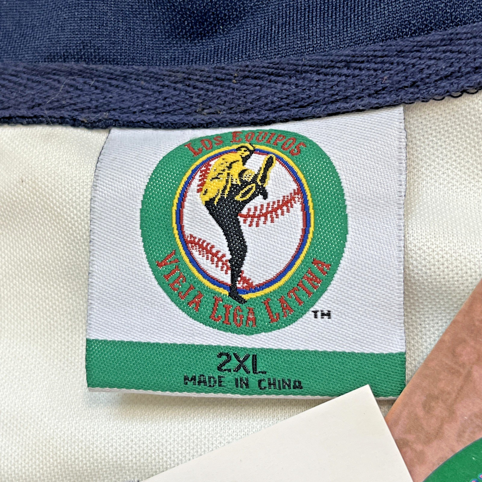 LOS EQUIPOS PUERTO RICO LATIN LEAGUE SANTURCE CRABBERS BASEBALL JERSEY MEN 2XL
