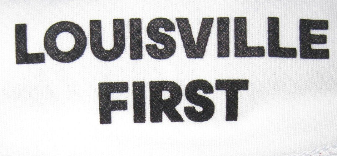 Louisville Cards #35 Men’s Adidas Replica Basketball Jersey – Red, White, Black
