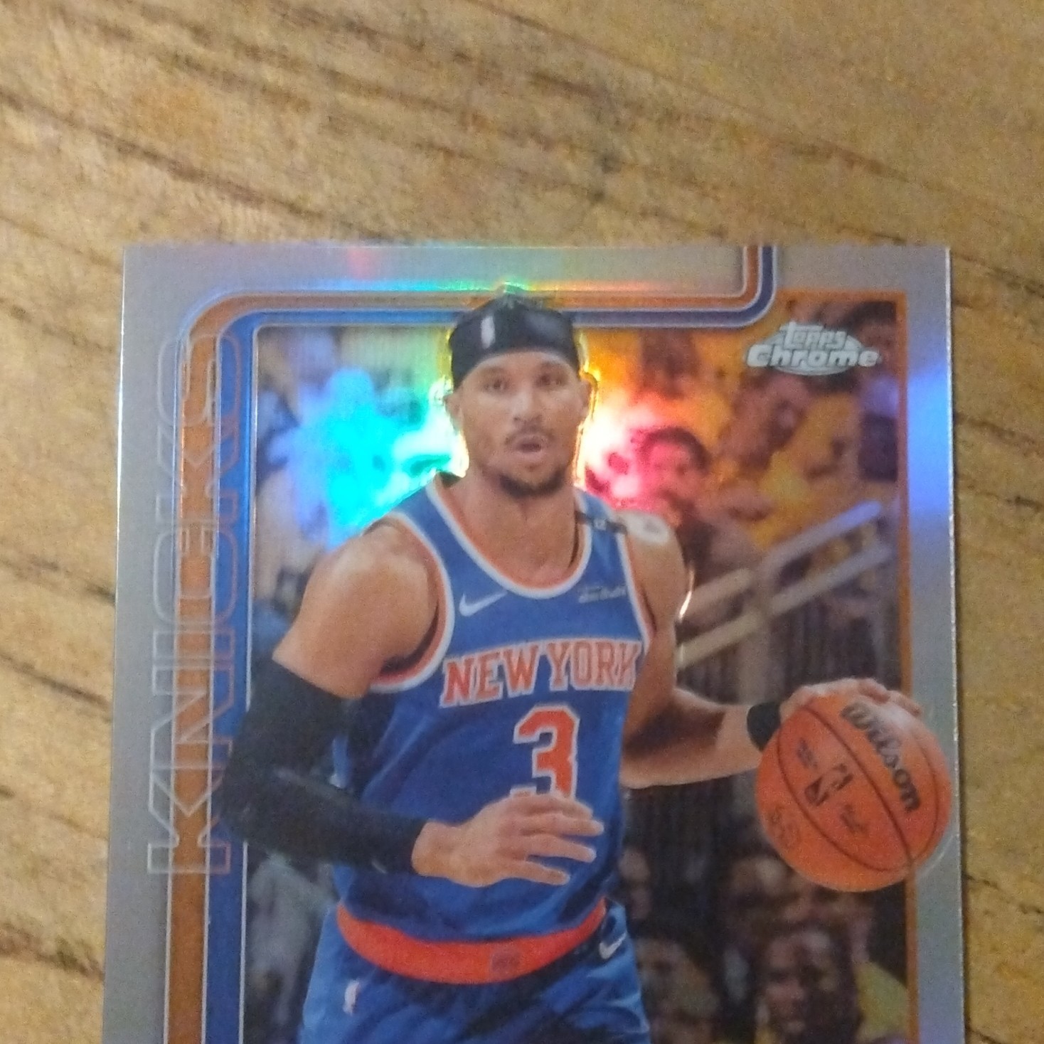 2024-25 Topps Chrome Refractor #160 Josh Hart New York Knicks