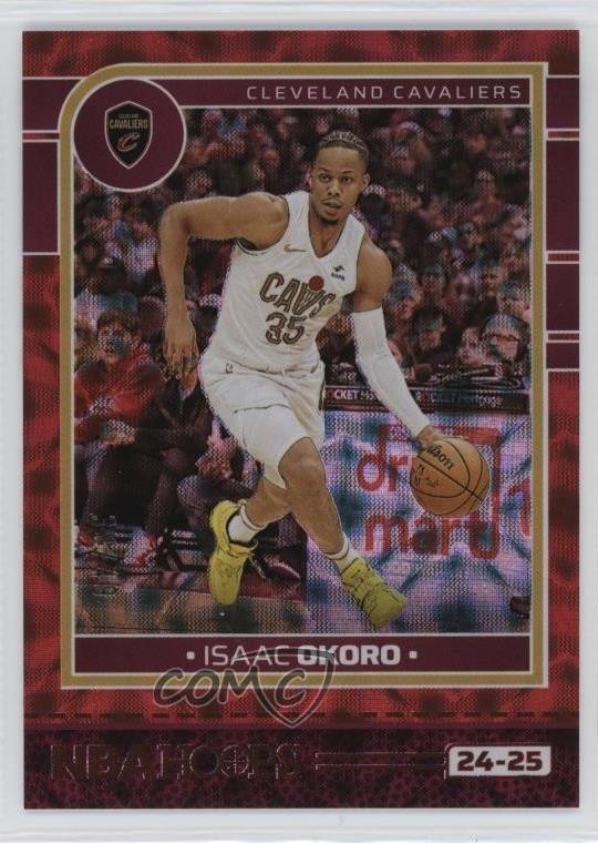 2024-25 Panini NBA Hoops Red Scope /49 Isaac Okoro #206 1ph6