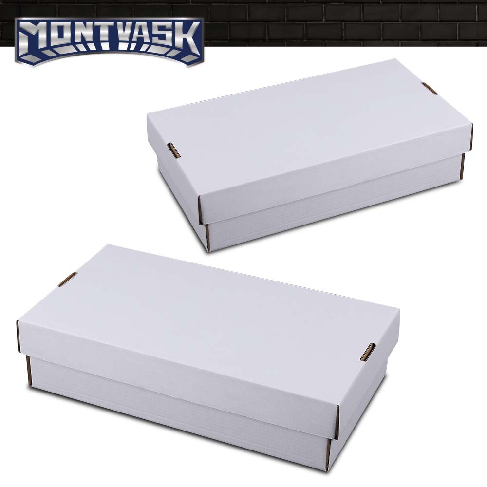 2Pcs 3000 Count Super Shoe Cardboard Trading/Gaming Card Storage Boxes NEW