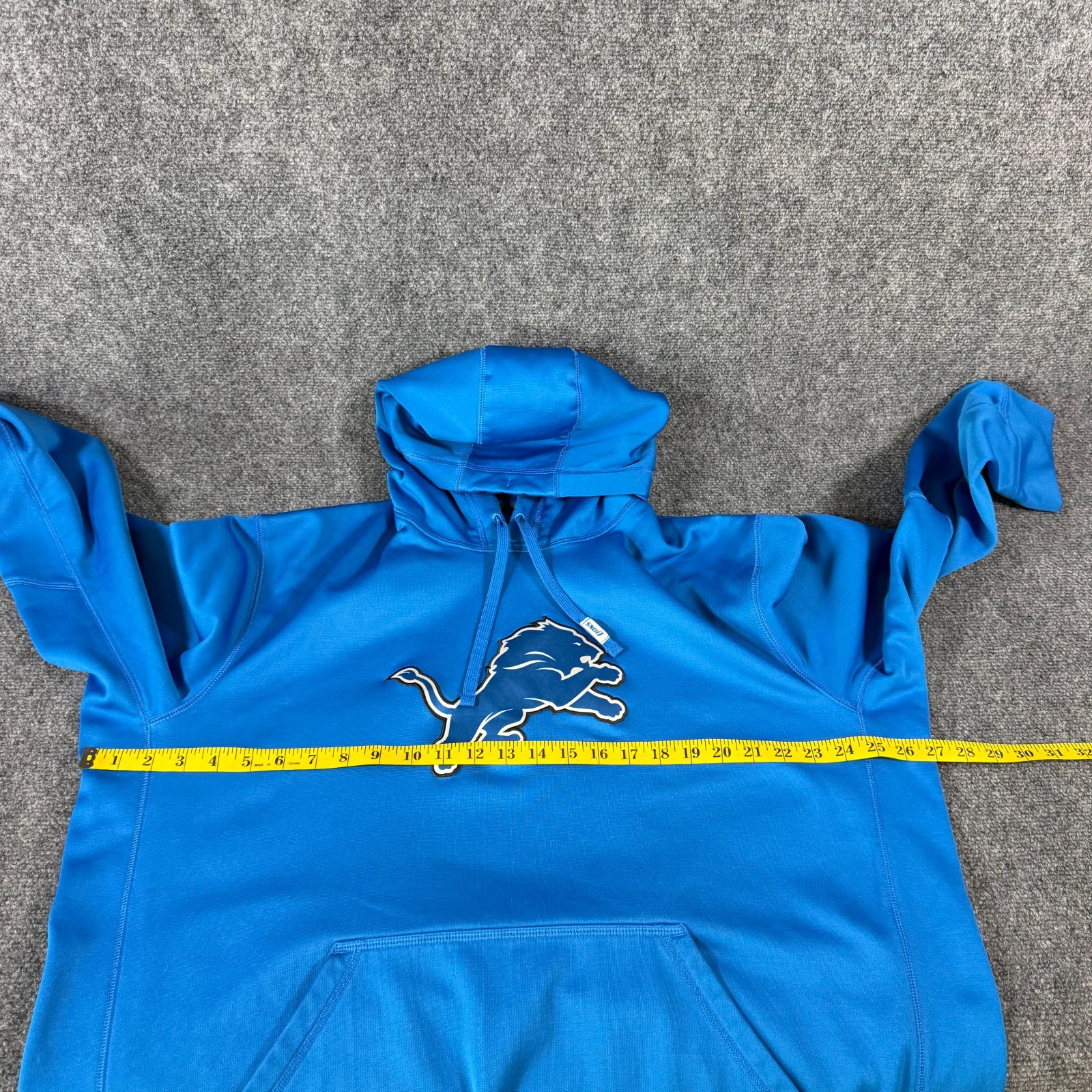 Detroit Lions Nike Therma-Fit NFL On Field LS Hooded Sweatshirt Blue Men’s XL