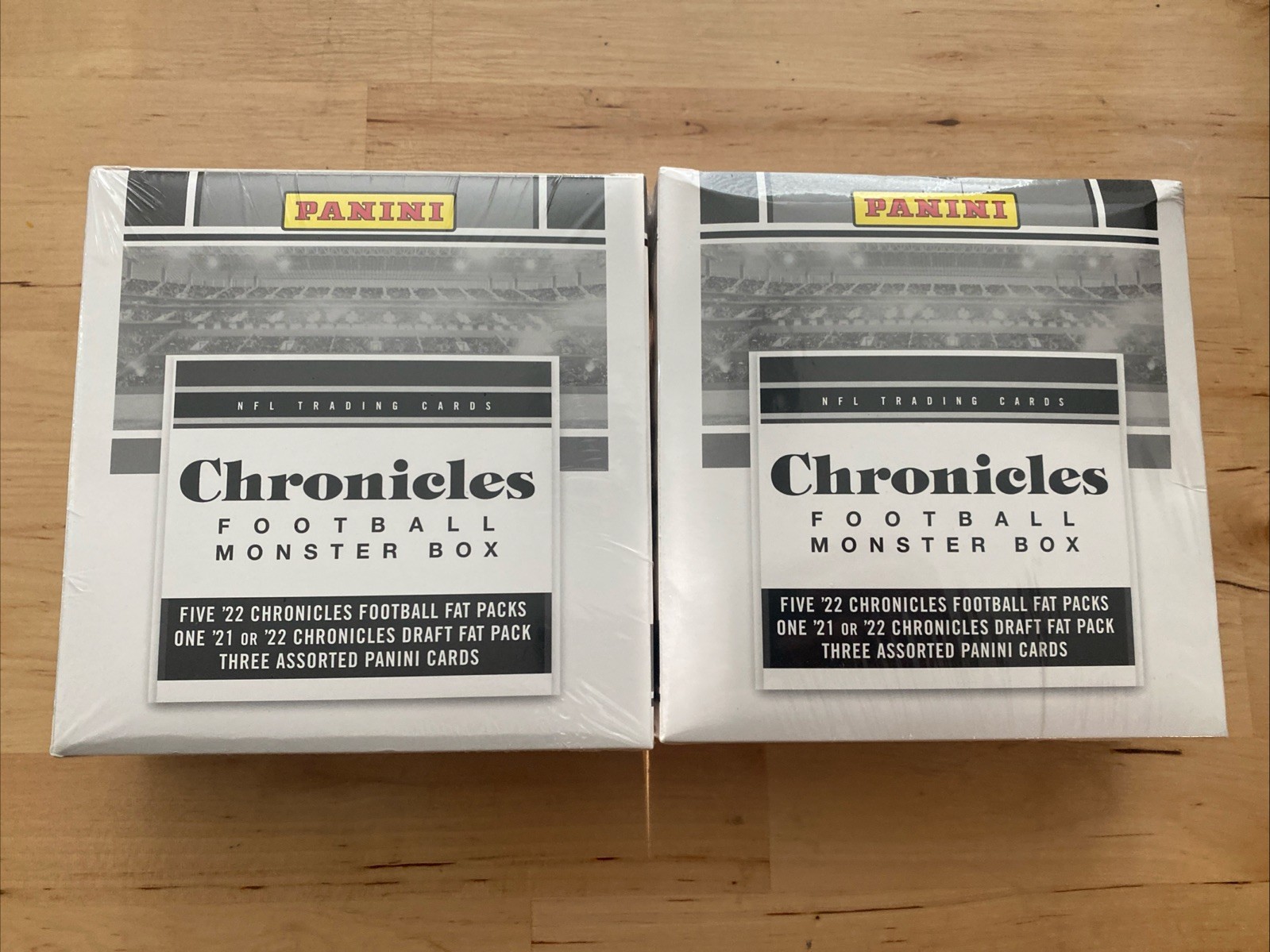 2X MJ Holdings 2023 Panini Football NFL Trading Cards Sealed Monster Box