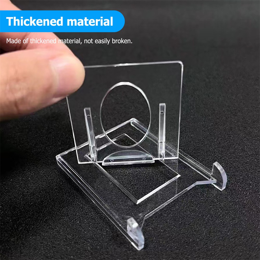 1-100 pcs Clear Acrylic Trading Card Stands Sports Cards Display Holder
