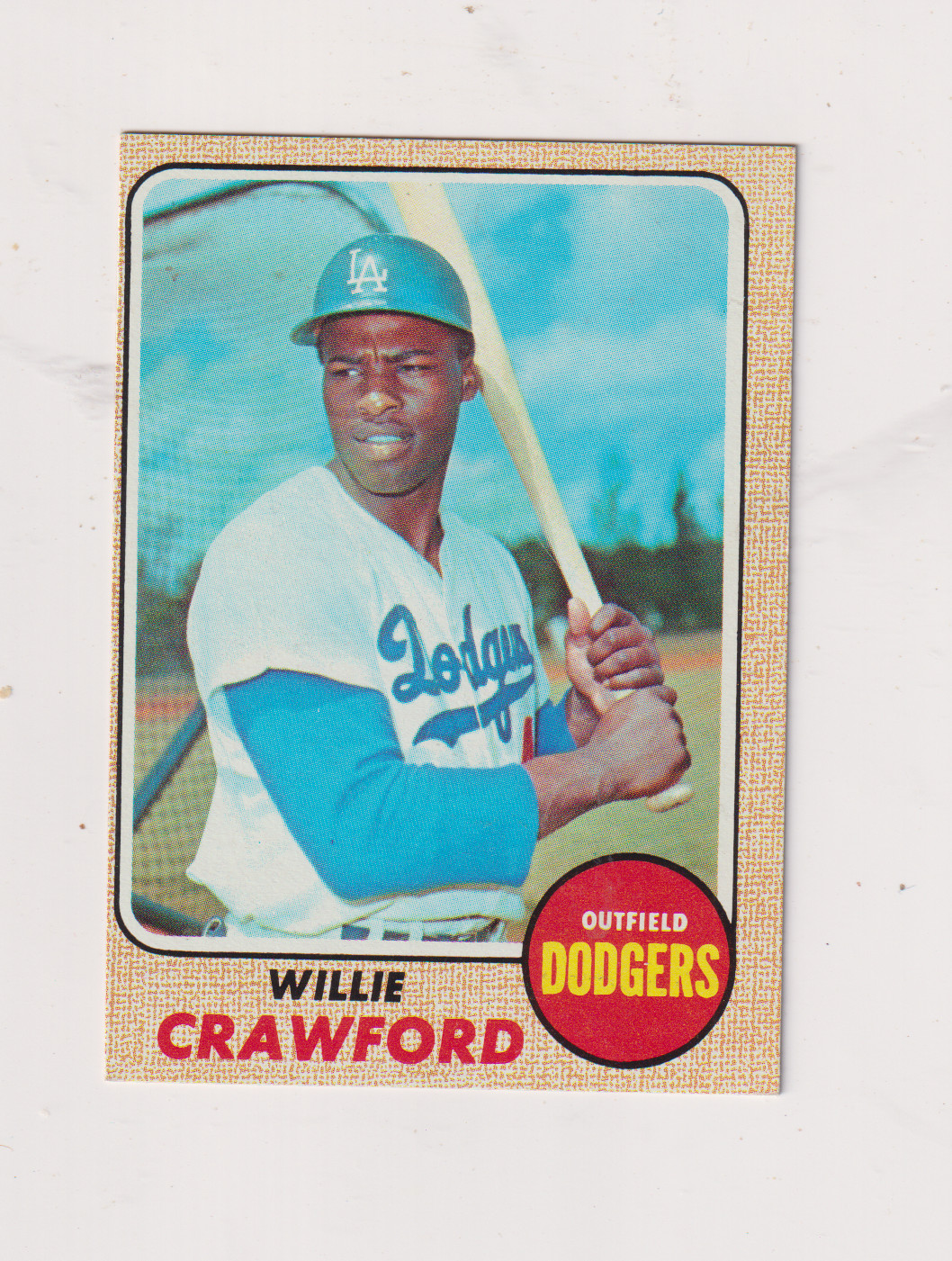 1968 Topps # 417 Willie Crawford, EX-NMT !Free Ship !