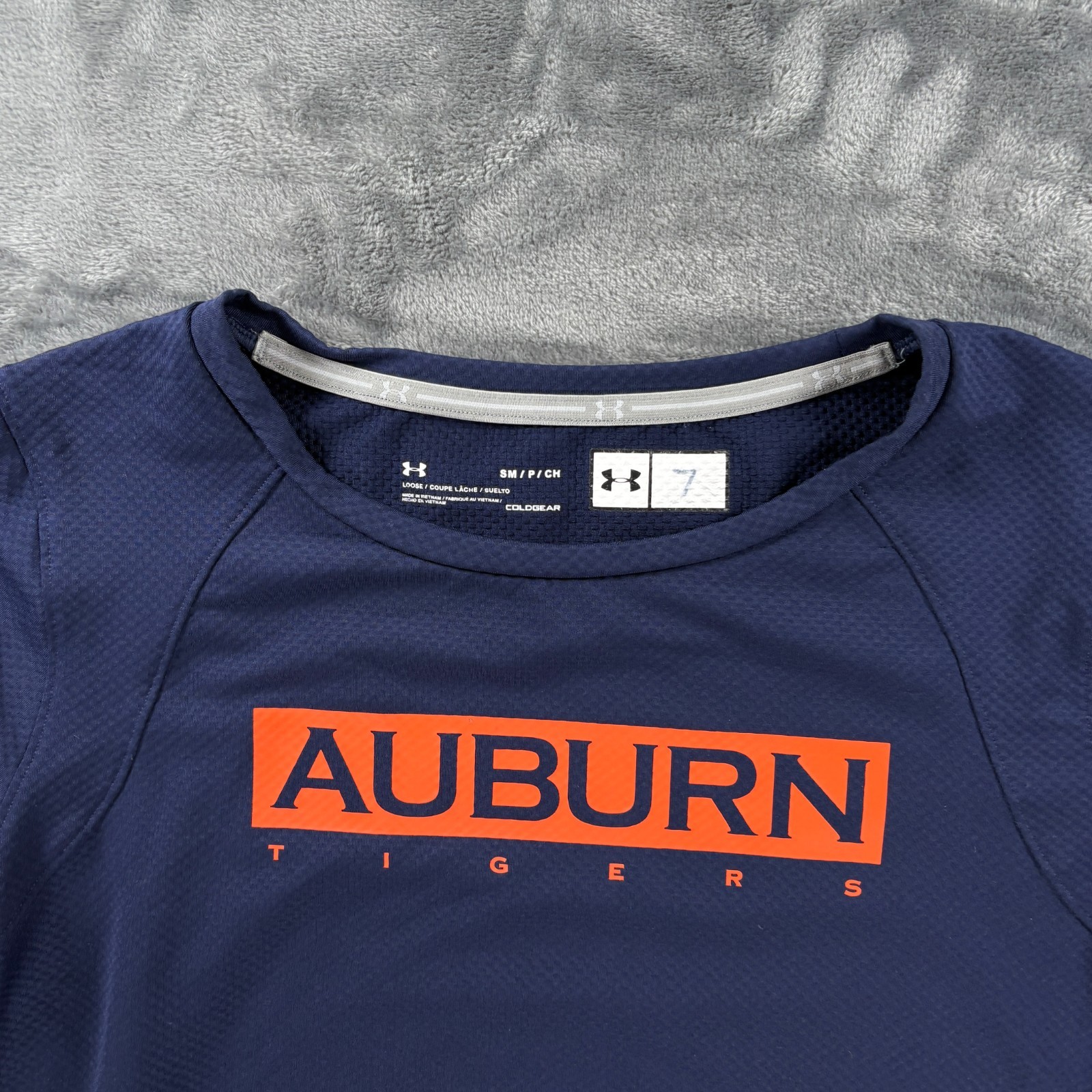 Under Armour ColdGear Auburn Tigers Women S Navy Long Sleeve Shirt Loose Fit