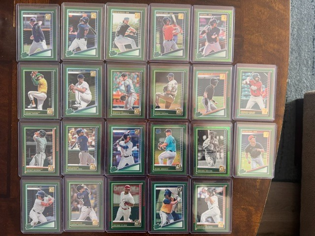 2025 Donruss 272 Card Color # Lot – Green, Purple, Orange, Red, Green SP CRAZY!