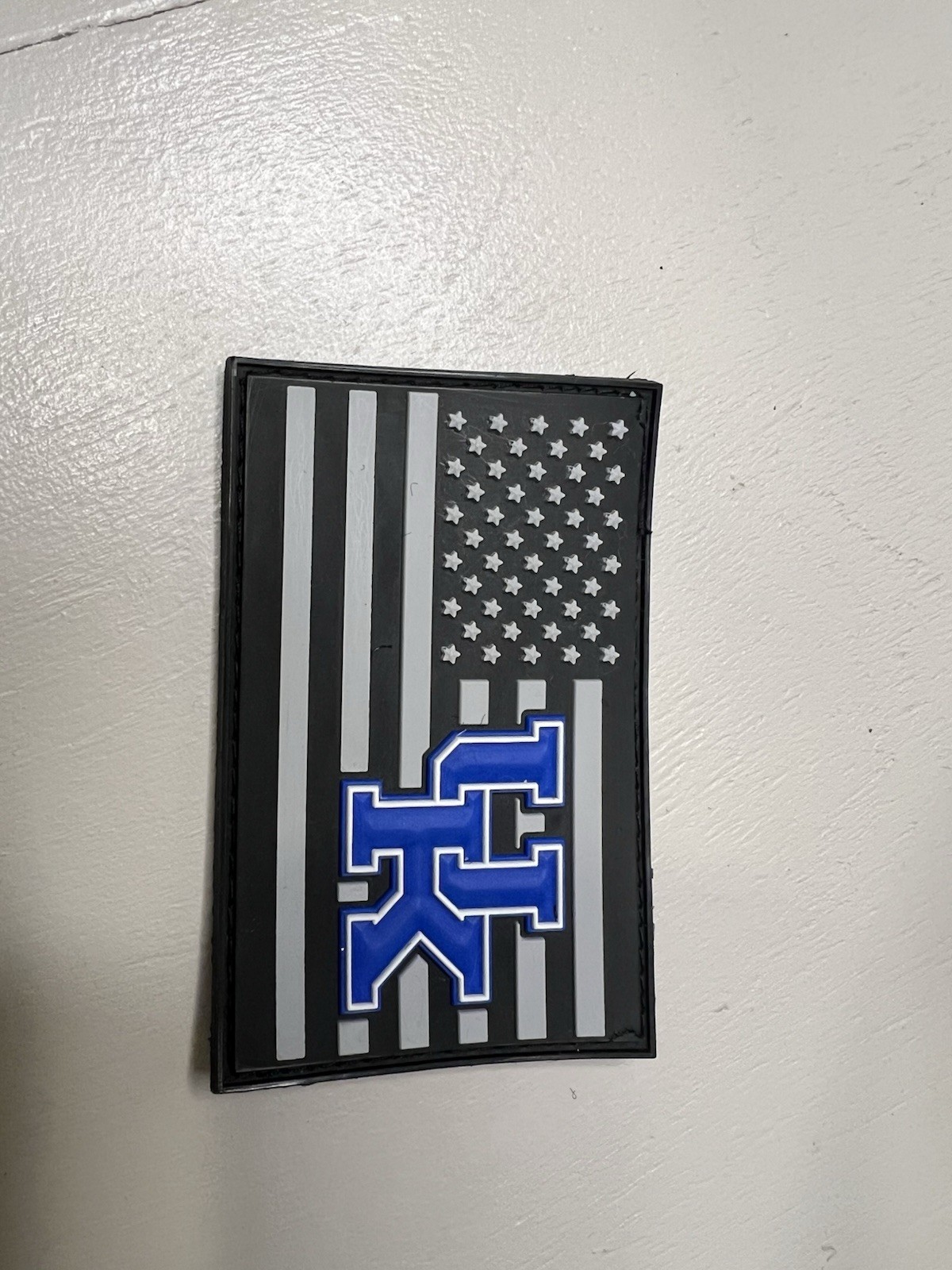Military Combat American Flag Kentucky Wildcats Collage PVC Patch Vlcro