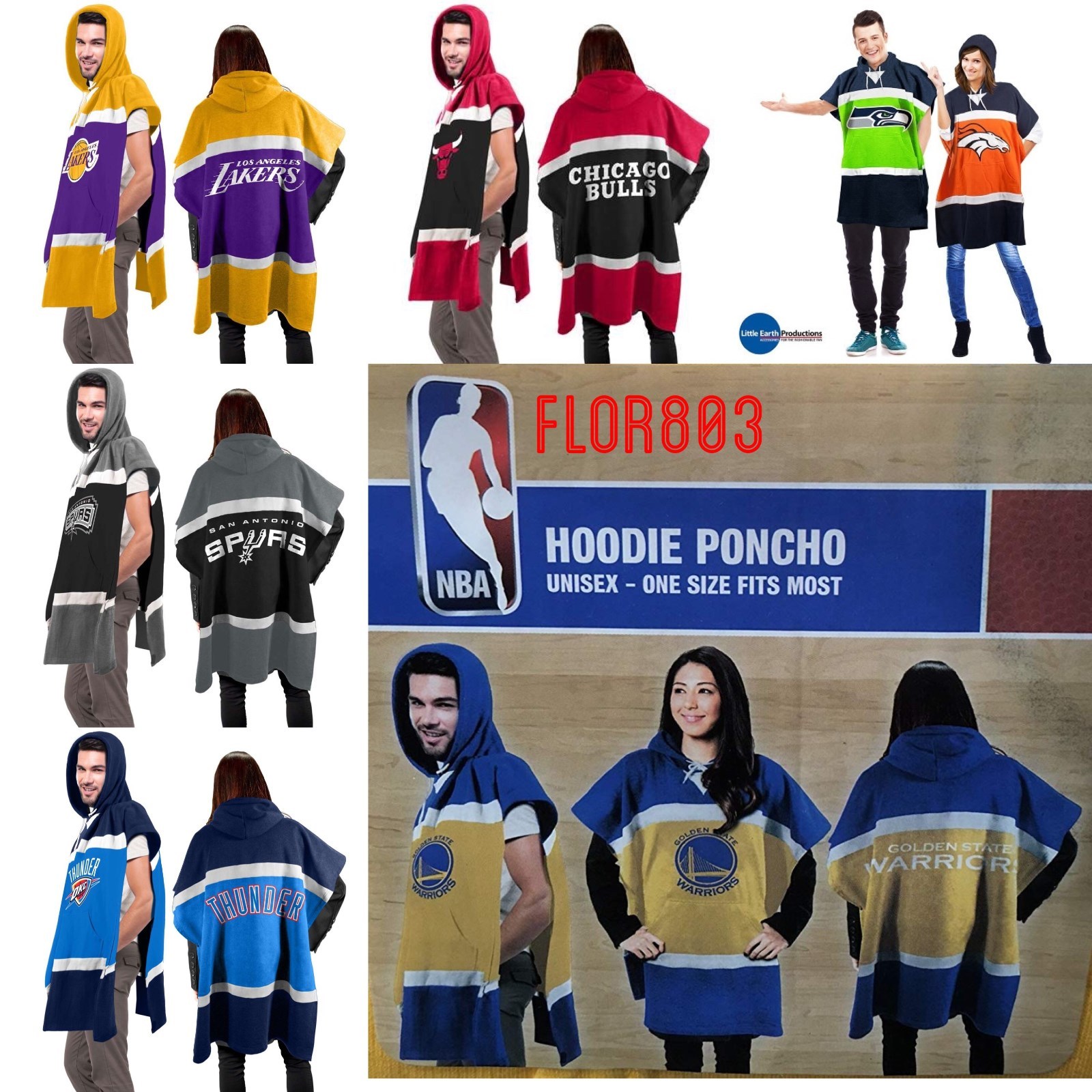 Chicago Bulls NBA Hoodie Poncho (one Size Fit Most)