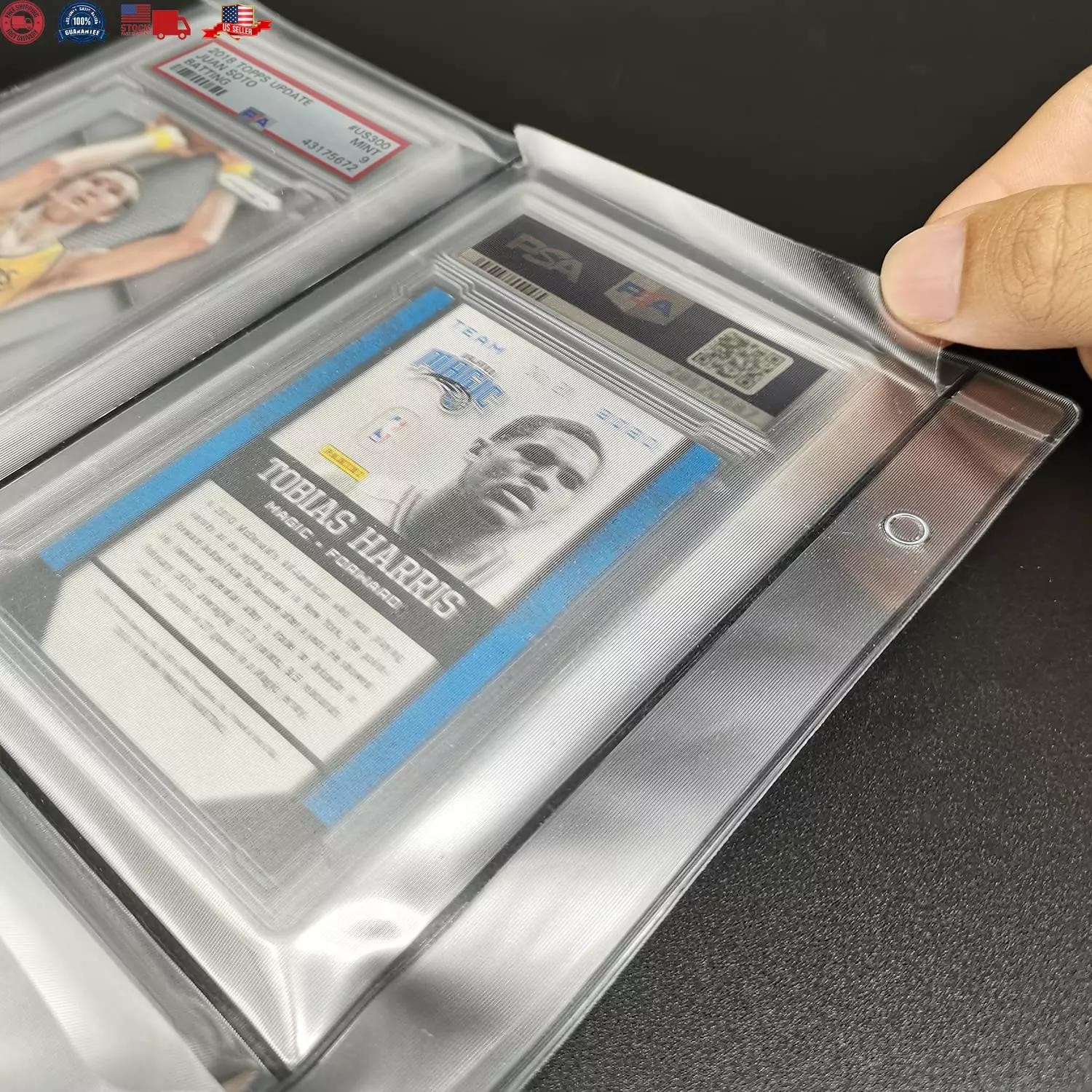 Graded Card Slab Binder Pages for Storage 10 Pages Hold 40 Psa, Bgs, ….